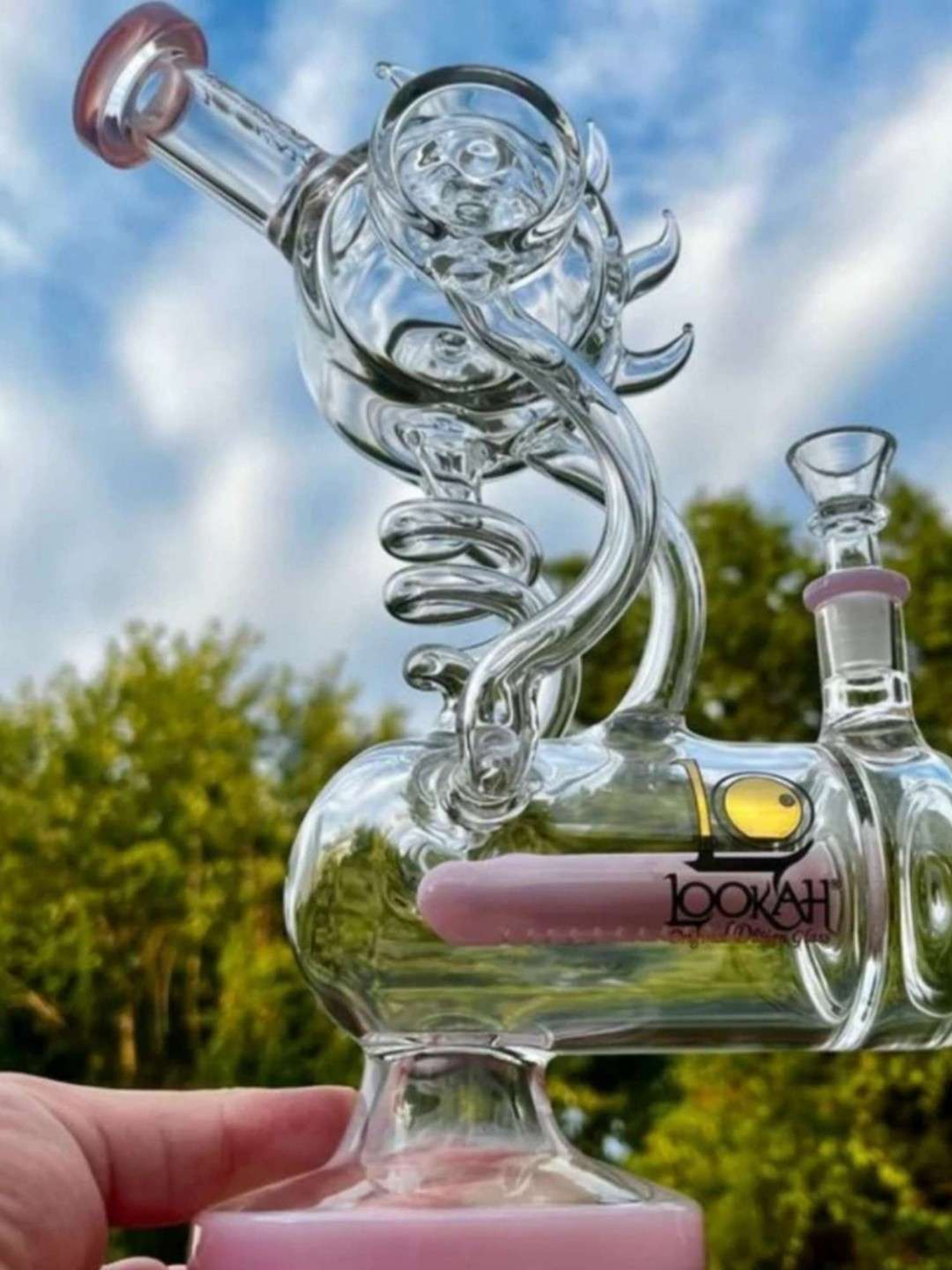12 Lookah Glass bong And Recycler image 0