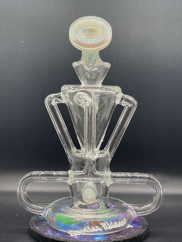 Rowdy Glass T-Bone Recycler in Moonstone Image 3