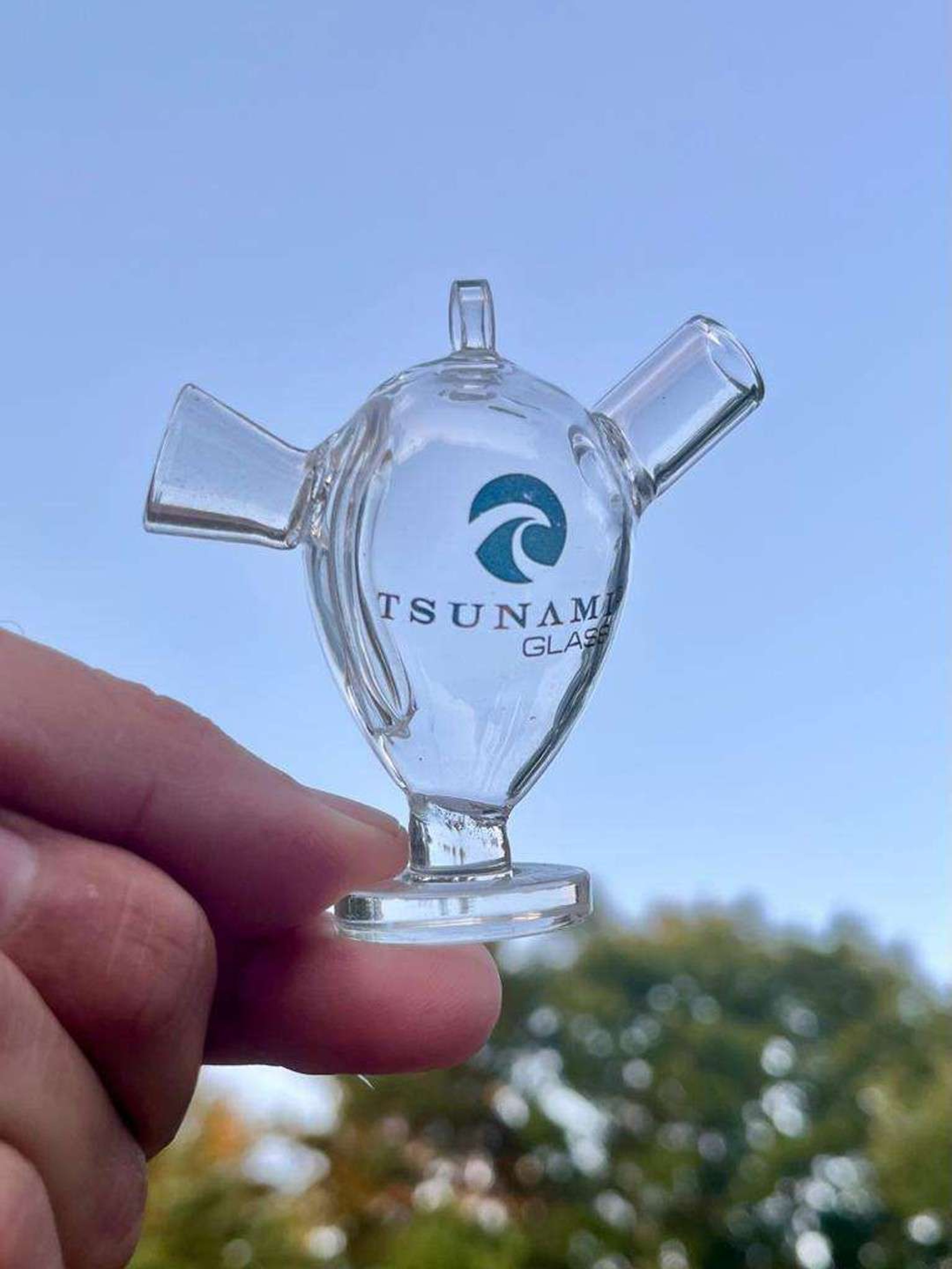 Mini Tsunami Glass Blunt Bubbler image 0