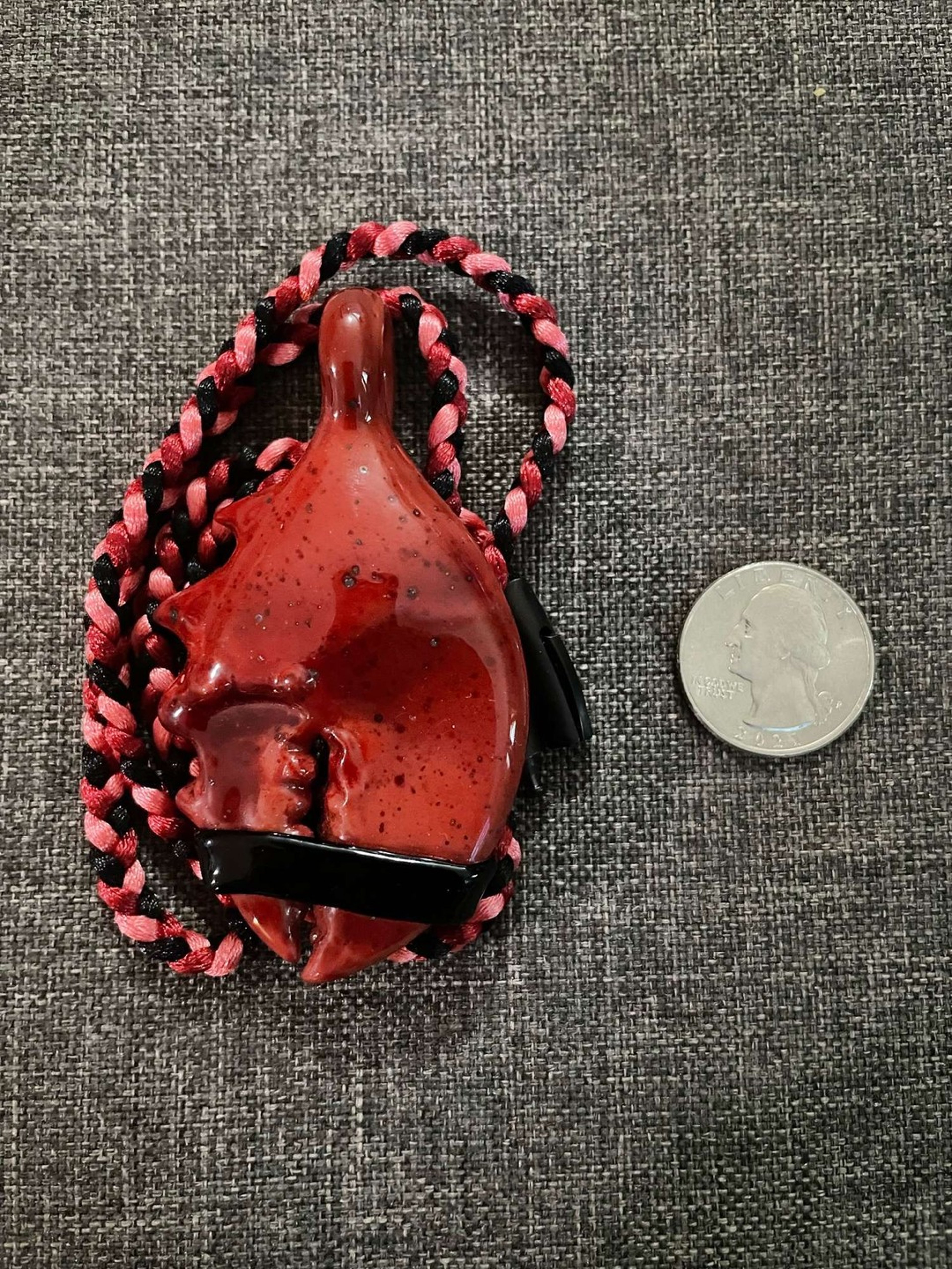 Lobster Claw with Black Band by Pubzglass image 0