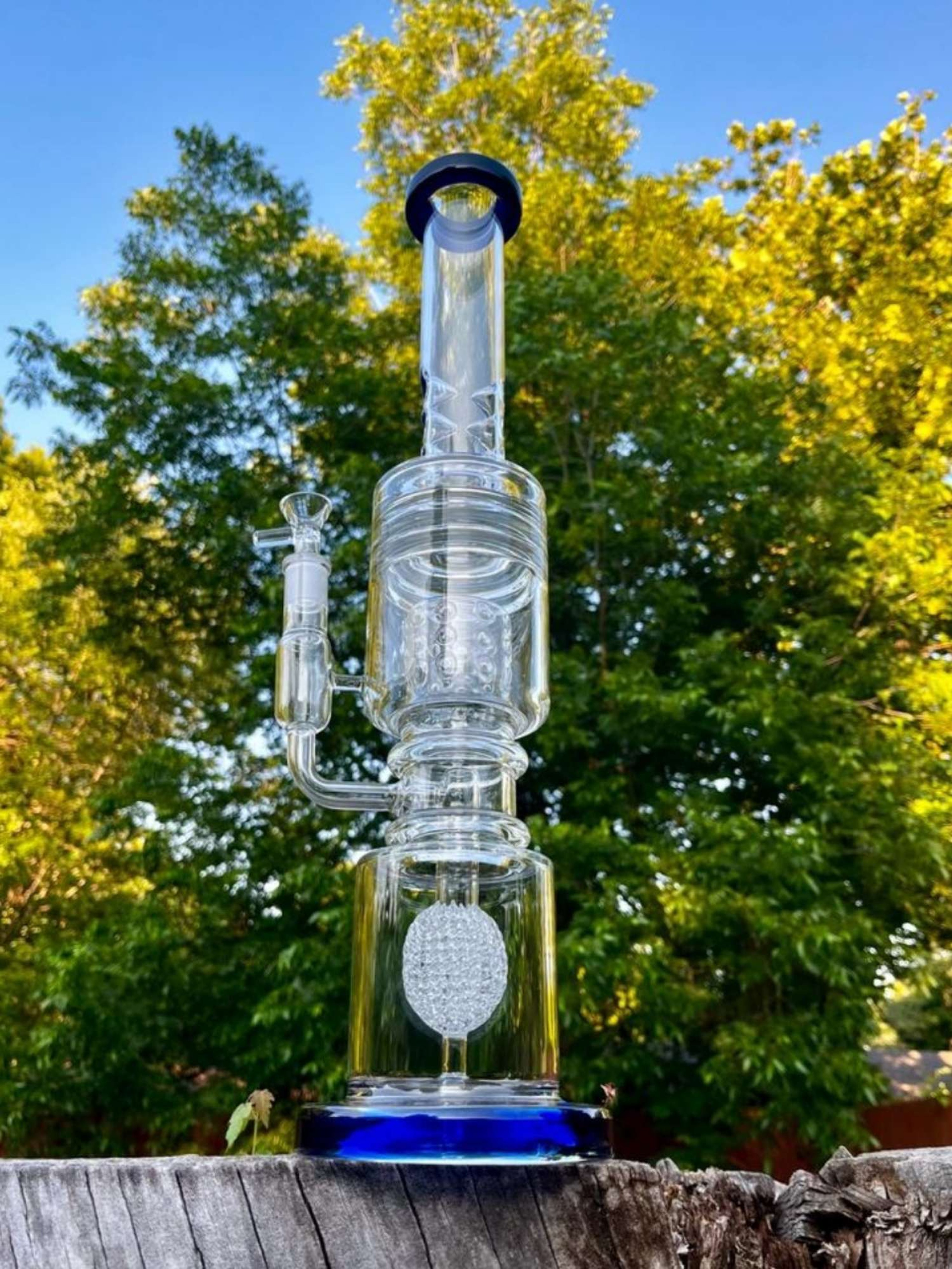 19 Inches Huge Glass Bong - Big Bong image 0