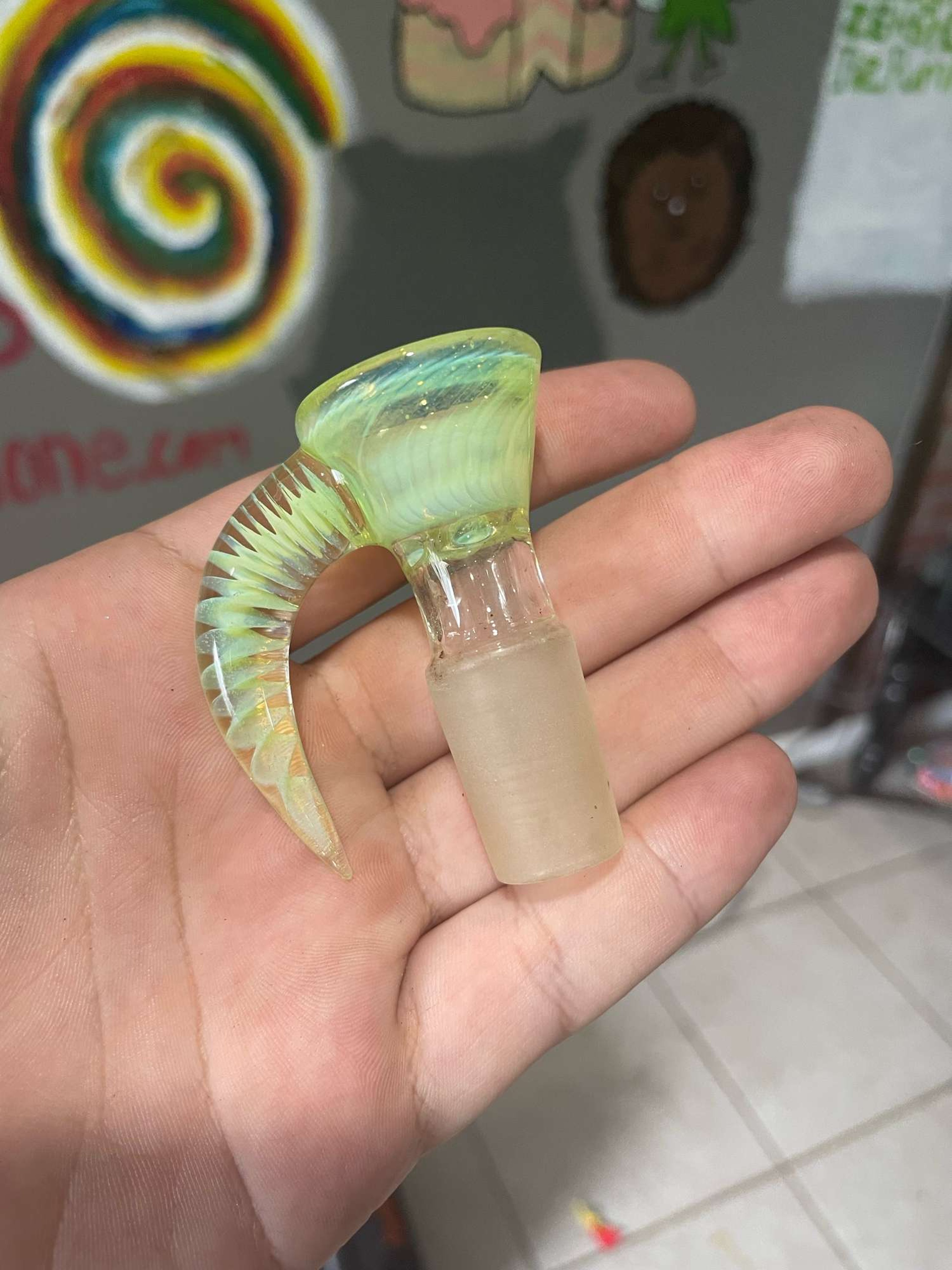 2k glass art 18mm hook slide image 0