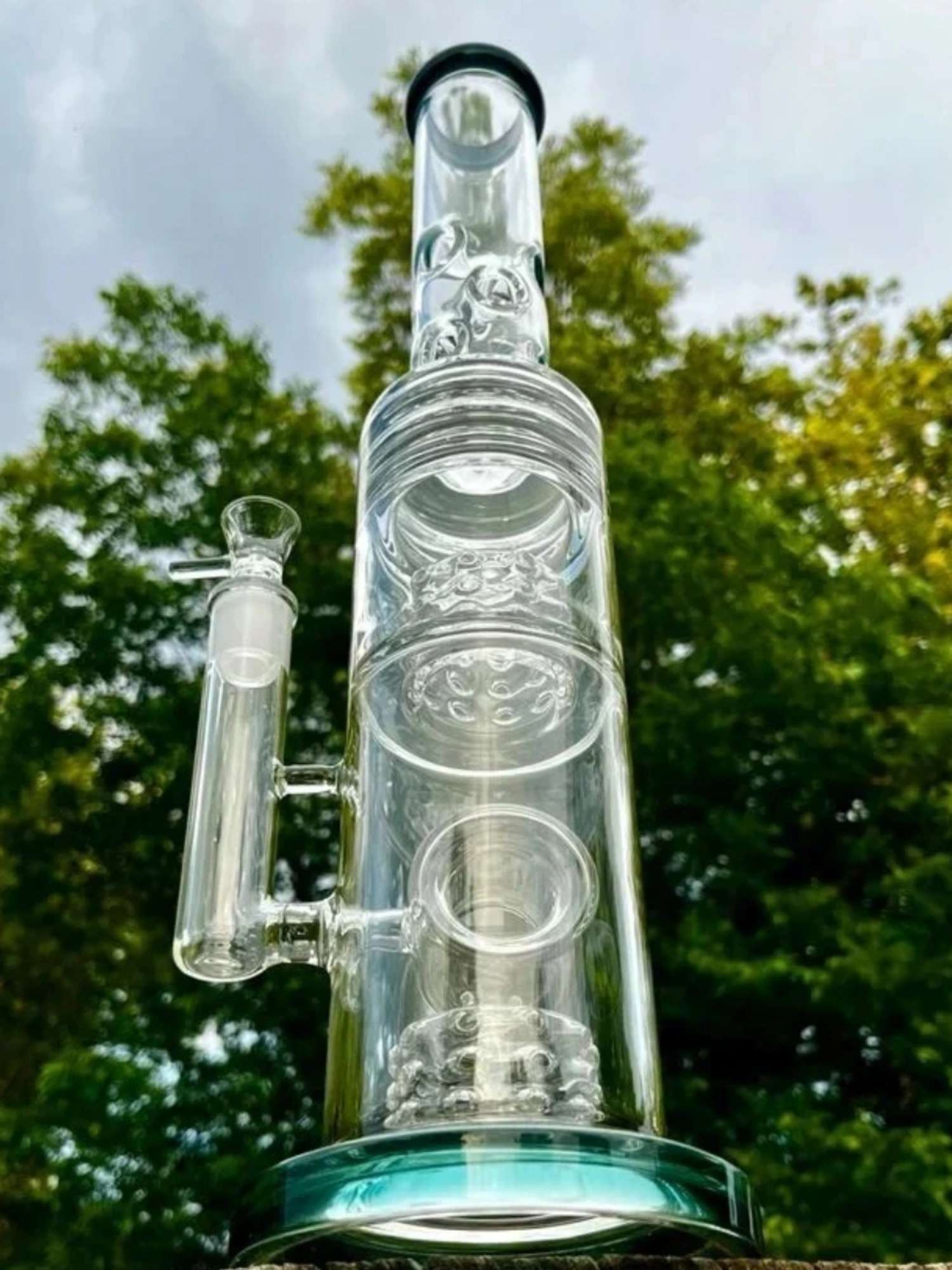 The OMG Bong - 18 inches Big Glass Bong image 0