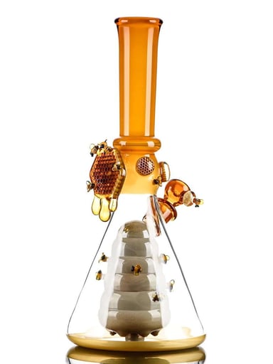 Preview pic of Worked Bee Hive Beaker By Joe P Glass