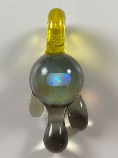Preview pic of Sparkly Thunder and Mischief CFL Opal Drip Pendant