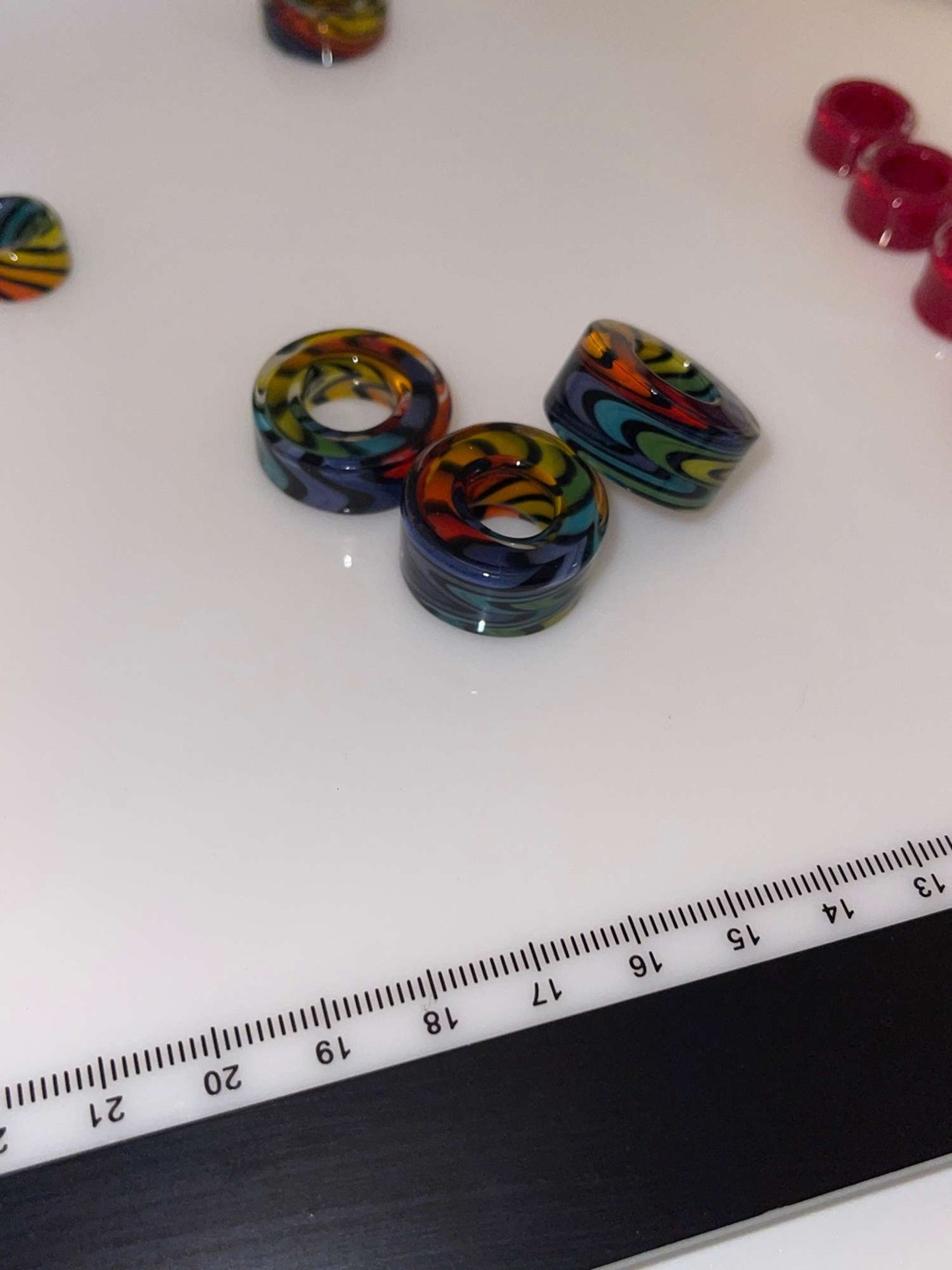 Preview pic of 3 wig wag beads 