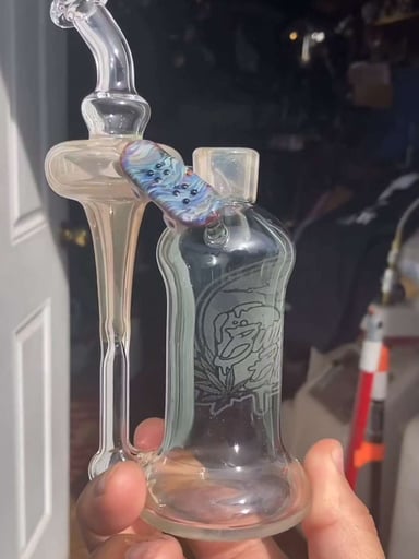 Preview pic of Joeking x Shackk x Burning Bush 10mm Recycler with Skateboard Accent. BIG FUNCTION