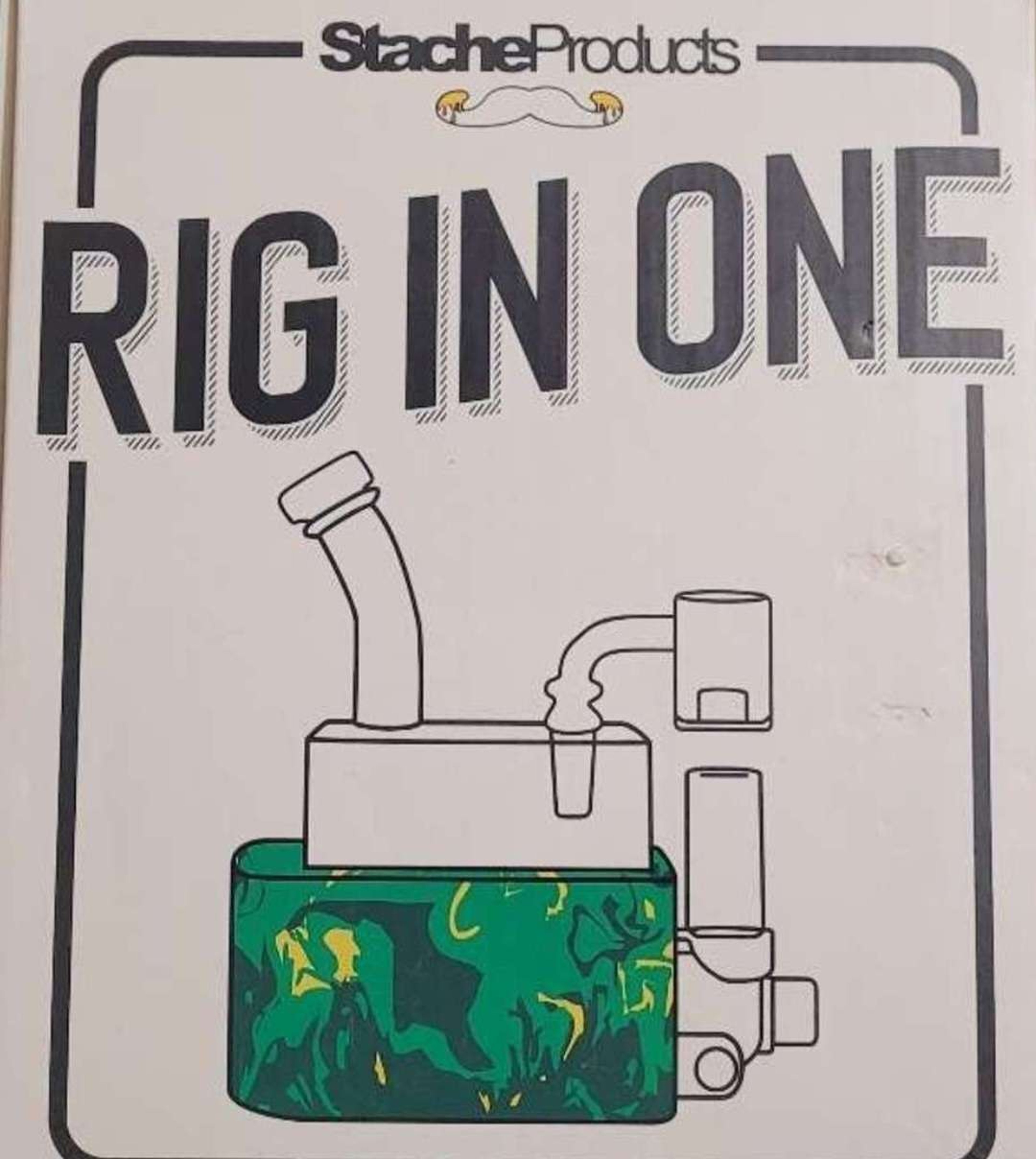 SPECIAL PRICE!!! Stache Rio Dab Rig, Dab Mat, Dab Tool 14mm Banger, Hard Case and Numbered Certification Card image 0