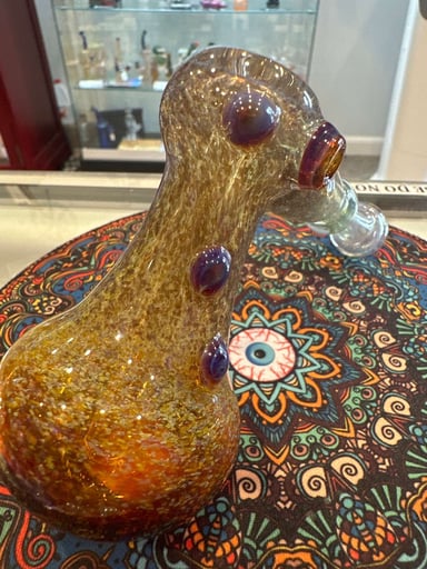 Preview pic of ISO Frit Hammer Bubbler-Amber