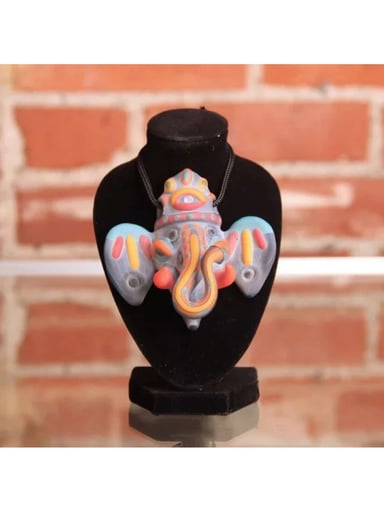 Preview pic of Creep Glass Ganesh Pendant 