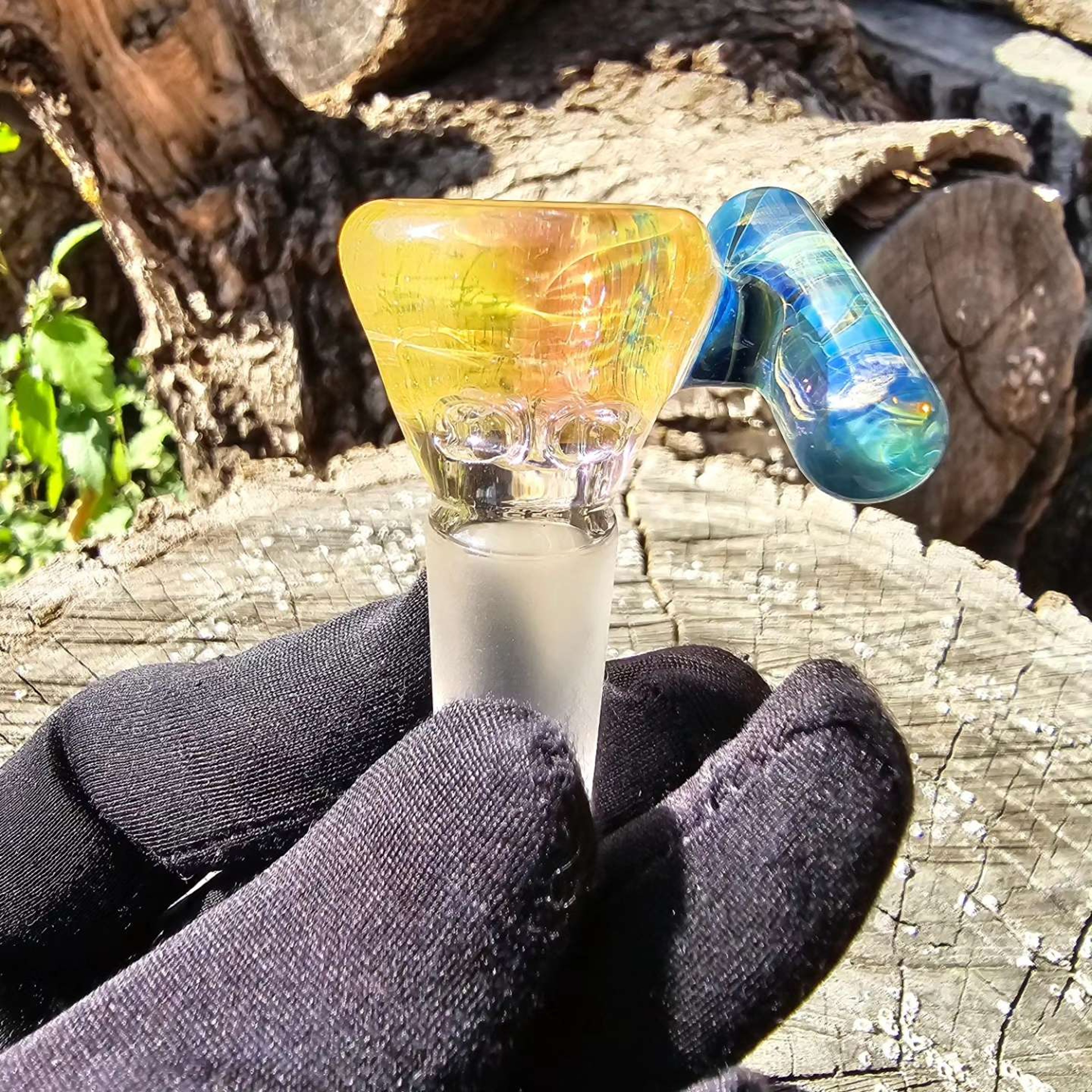 Preview pic of It's a water pipe NS yellow/irid slide