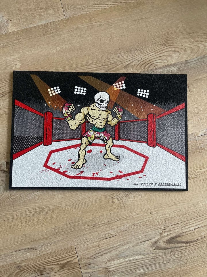 83/100 Man in the arena ufc mikeydelph moodmat collab