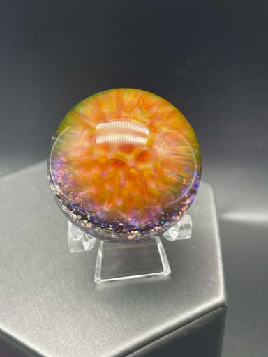 Preview pic of Silver and gold fume honeycomb marble