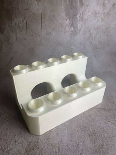 Preview pic of White Silk 2 Tier Slide Stand