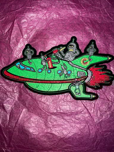 Preview pic of Futurama spaceship bender moodmat new Glow/UV