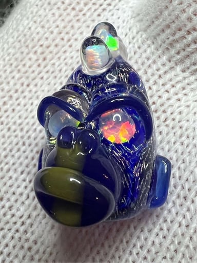 Preview pic of Opal Mohawk Micro Gorilla Pendant