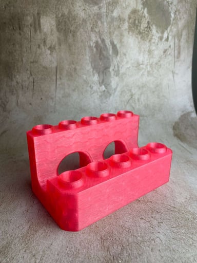 Preview pic of Transparent Red/Pink 2 Tier Stand