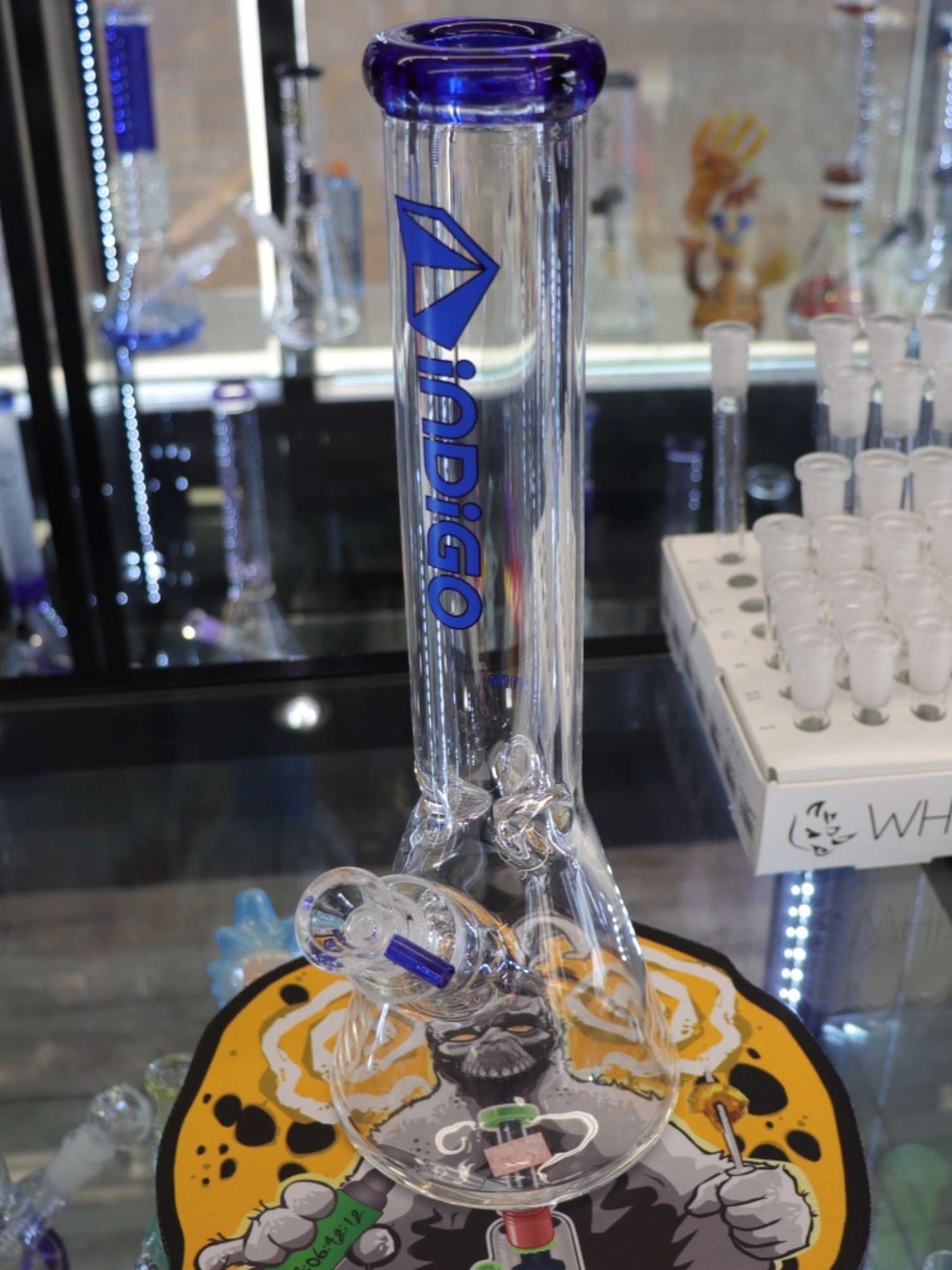 Indigo Glass Beaker Bong 🔥25%OFF🔥 image 0