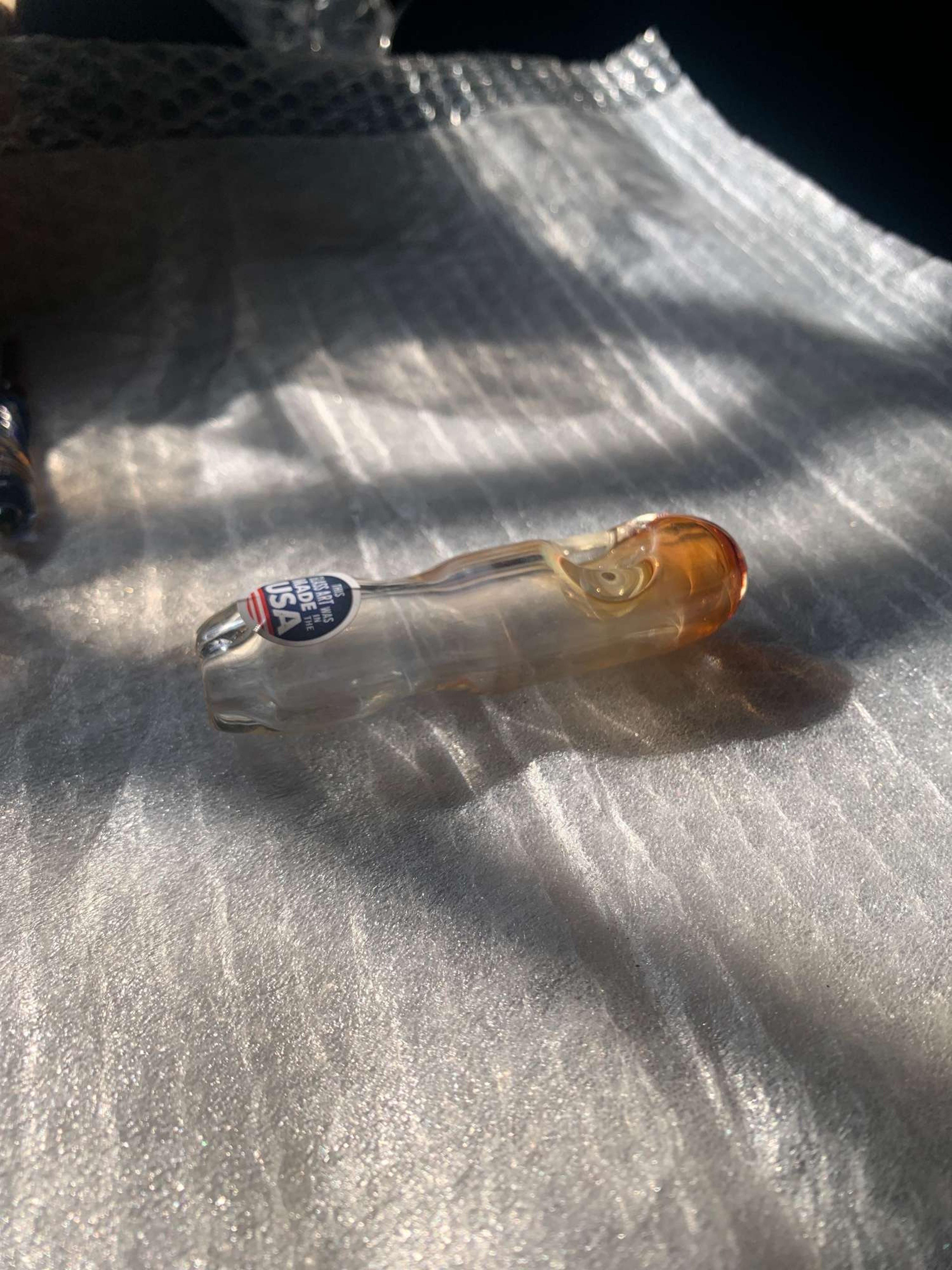 Silver & Gold Fume Tube Pipe image 0