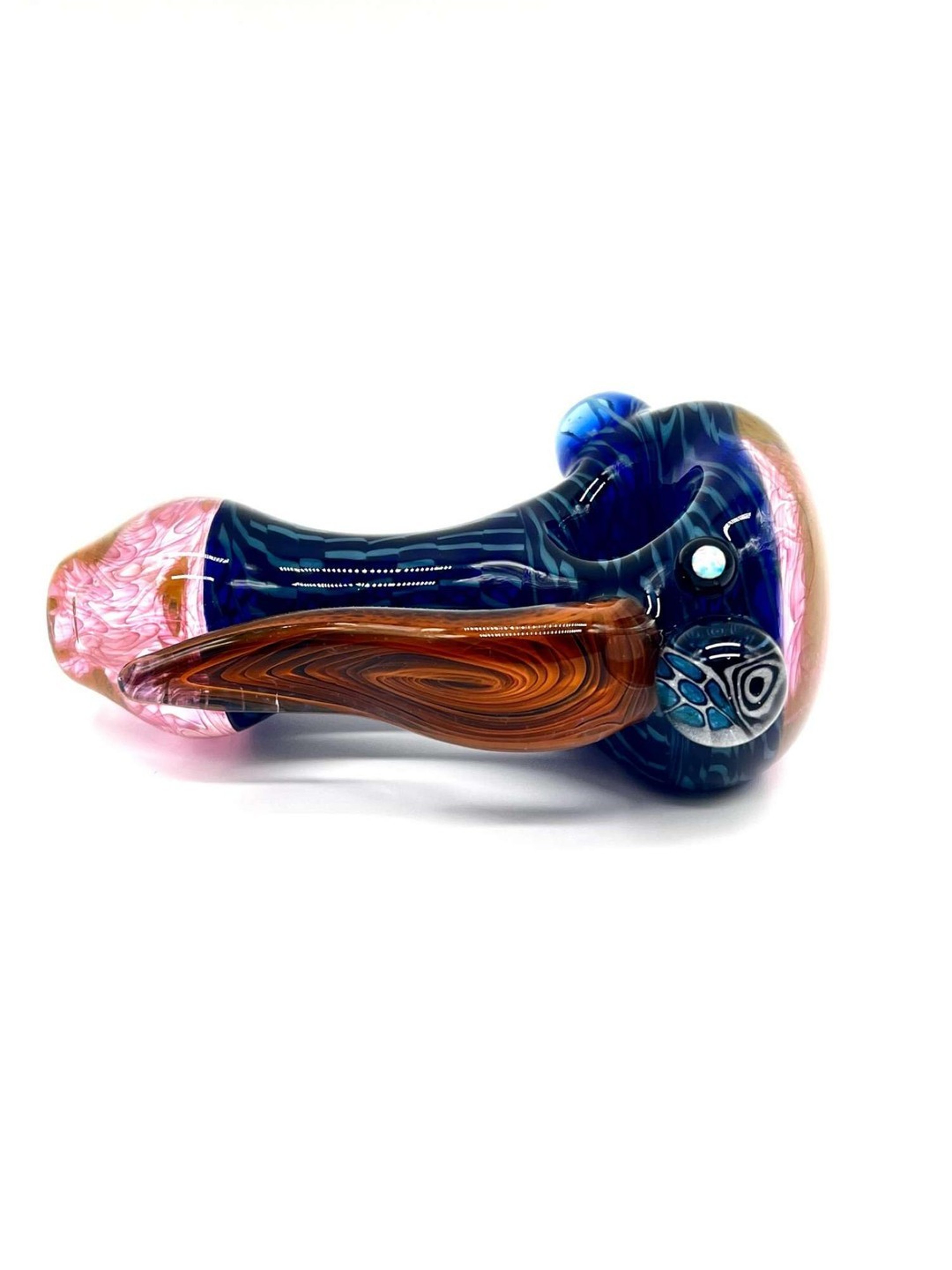 Crazy Worked Wig Wag Dry Spoon Pipe image 0
