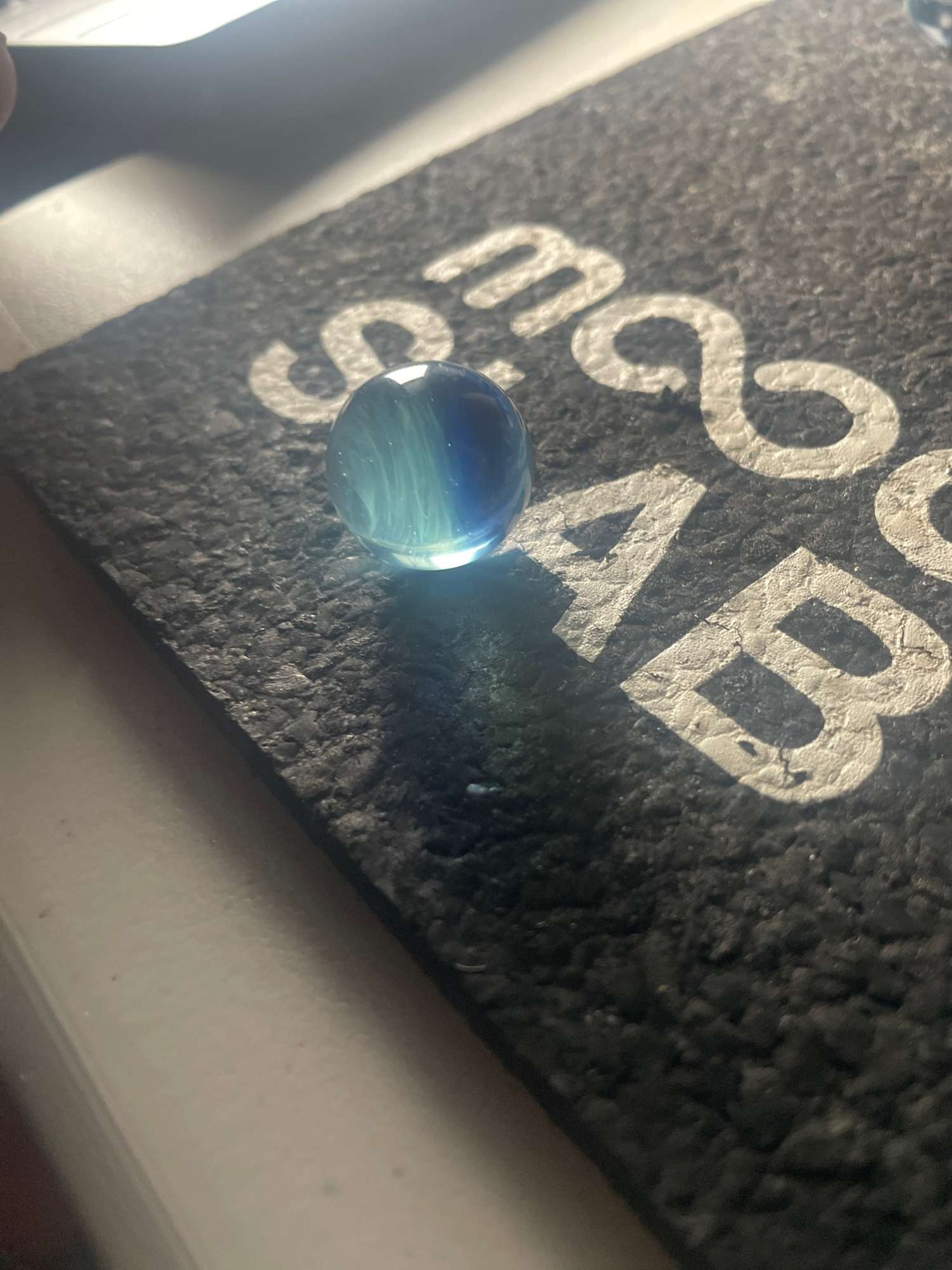 Blue/teal top marble image 0