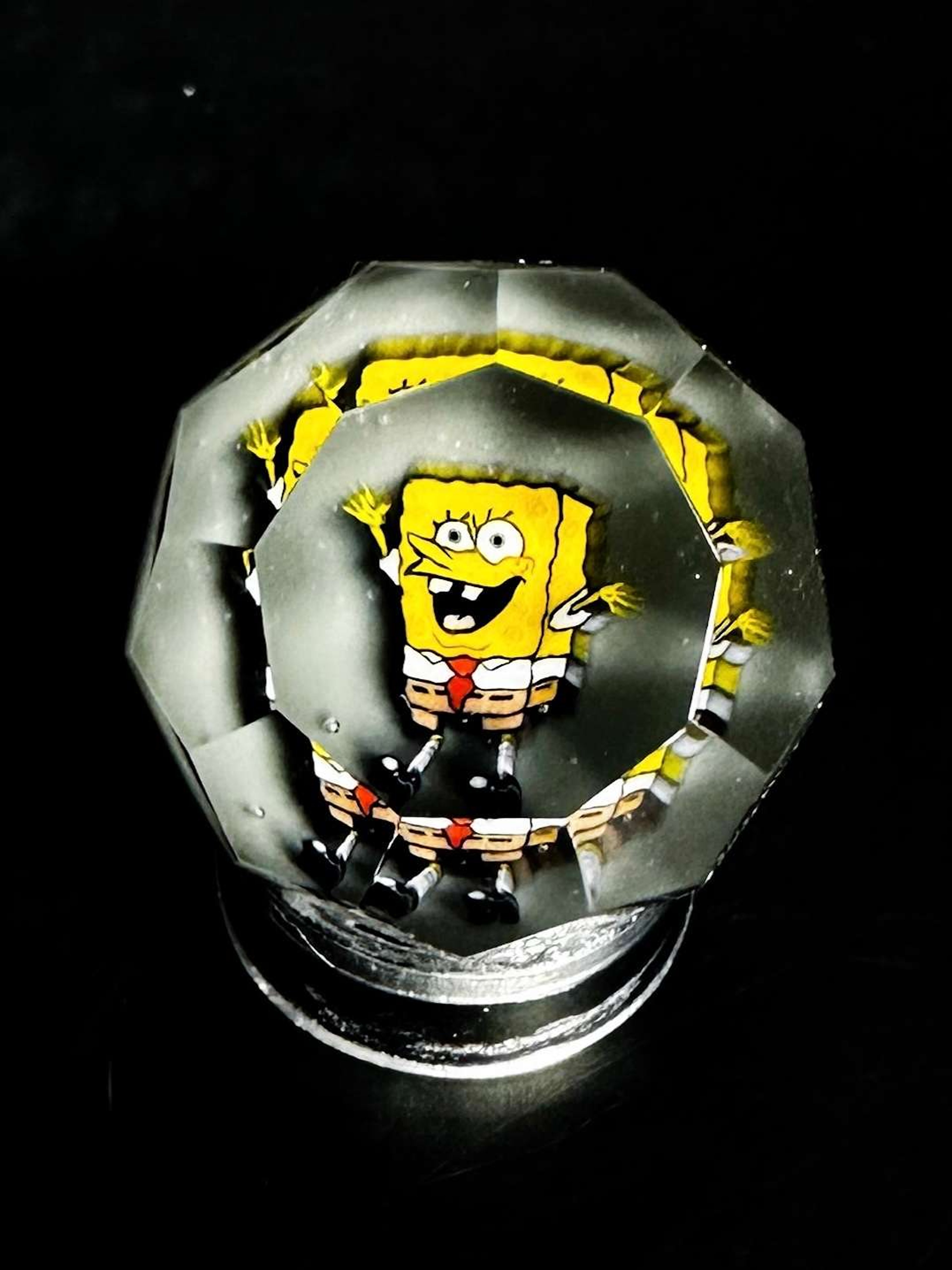 Preview pic of “SquarePants” Faceted Slurper Marble