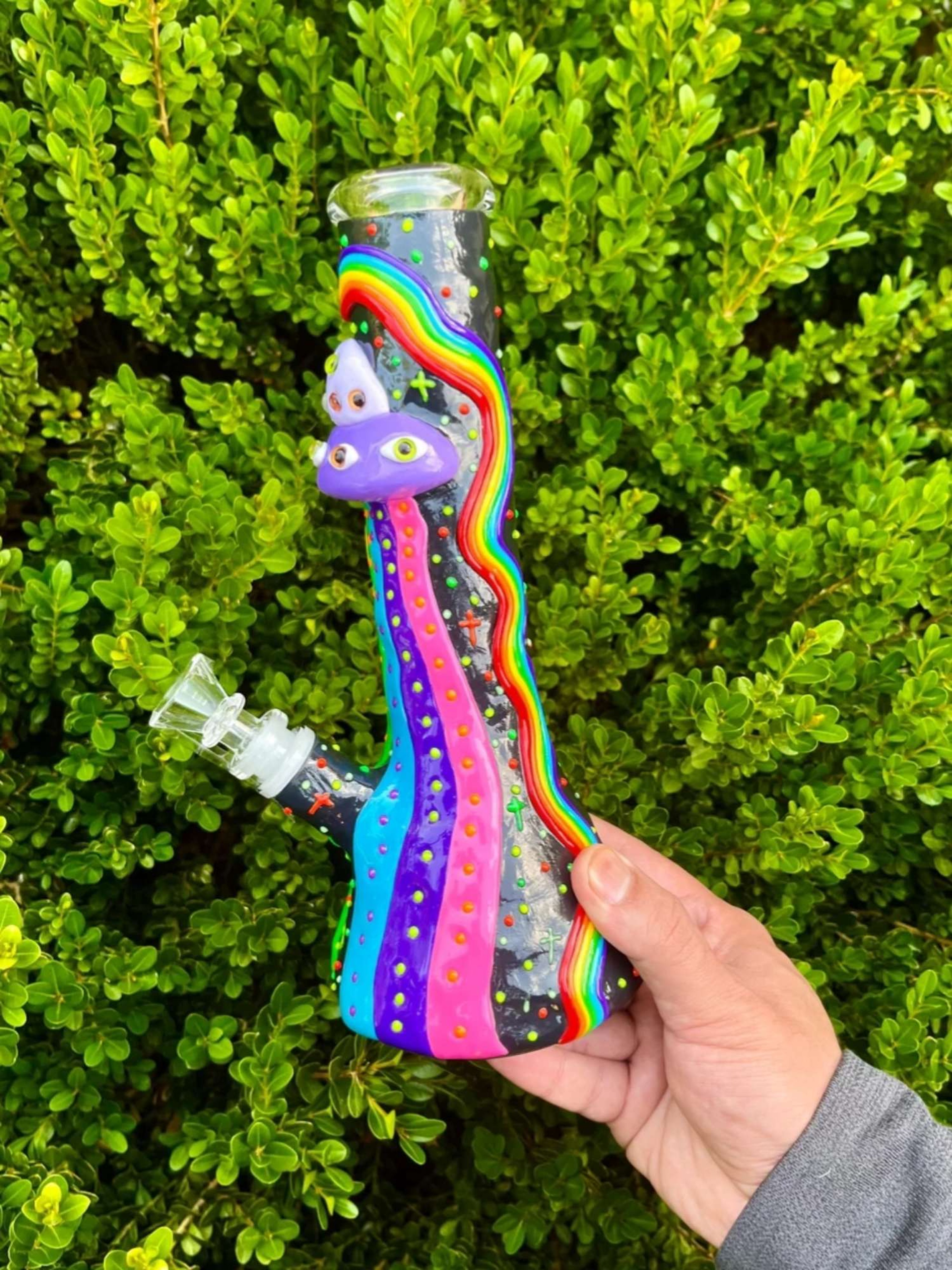 Colorful Candy-themed 9-Inch Breaker Water Pipe image 0
