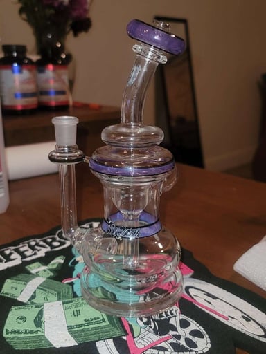 Preview pic of Purple Slugworth 14mm single uptake recycler