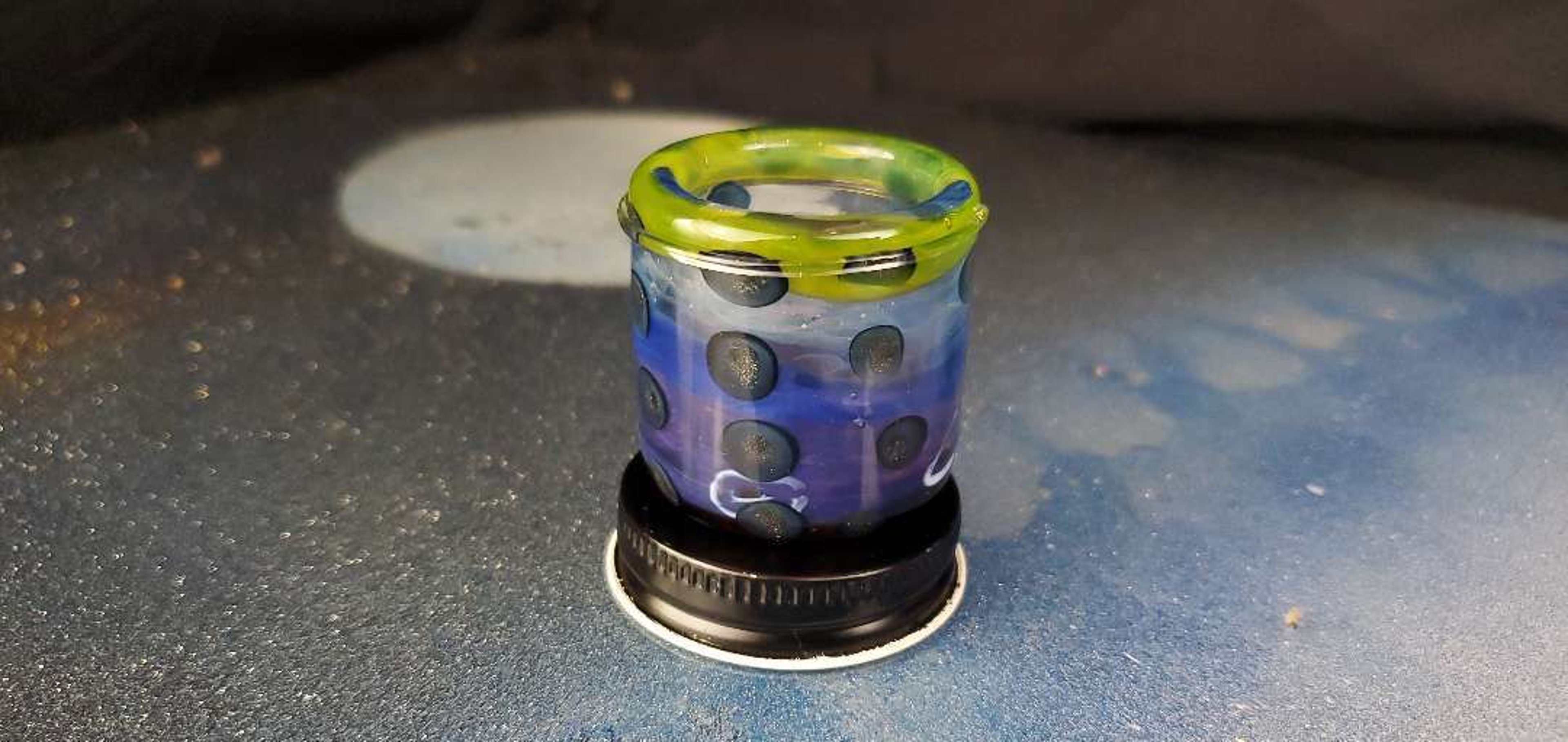 Greasy glass rainbow jar image 0