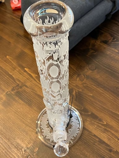 Preview pic of NEW Roor 14inch Sandblasted “FLAMES” with Mothership slide