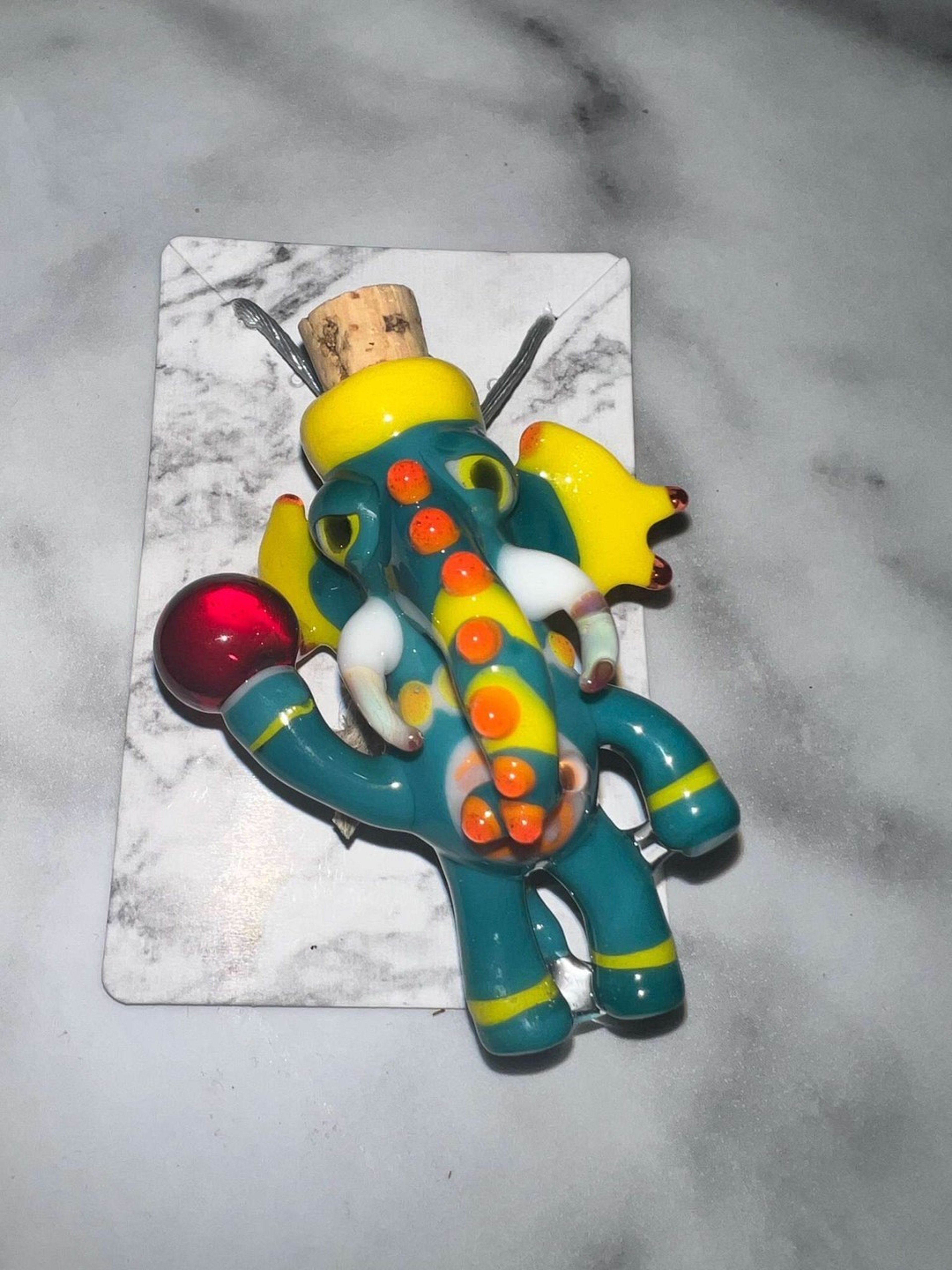 Ganesha Pendant by Glyph Glass image 0