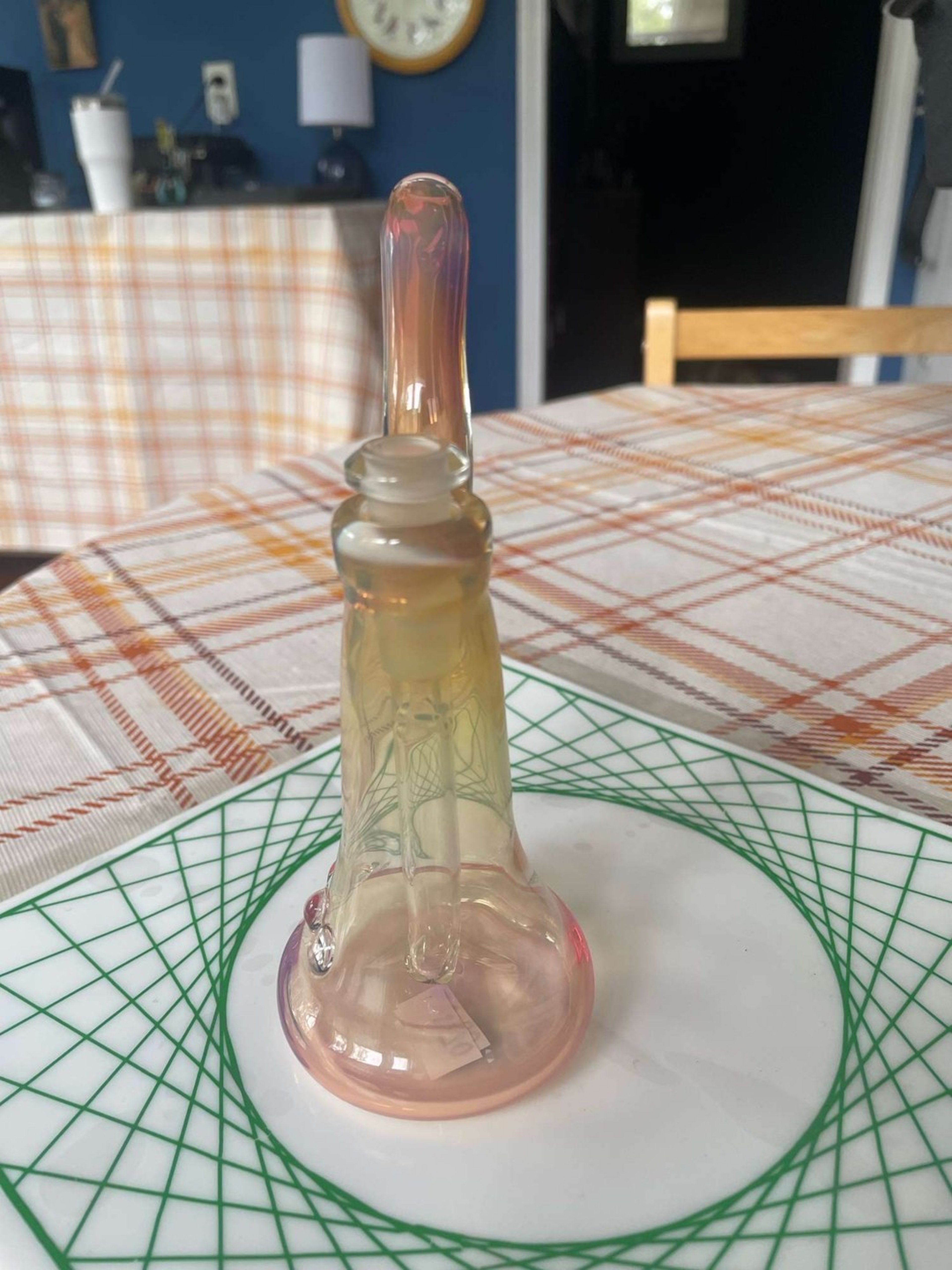 Fumed 10mm bubbler rig image 0