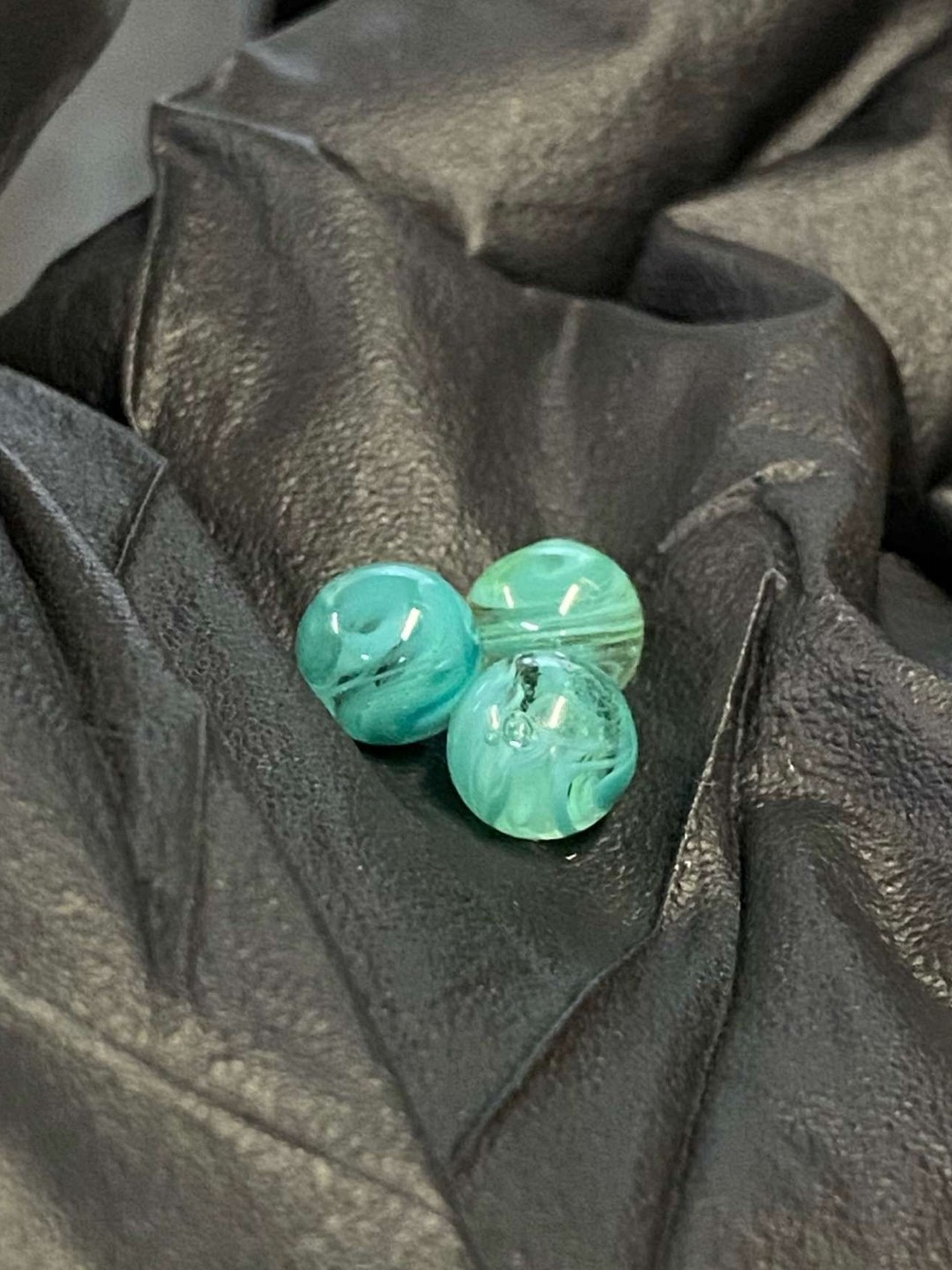 Set of 3 Agua Azul swirl Terp Pearls image 0