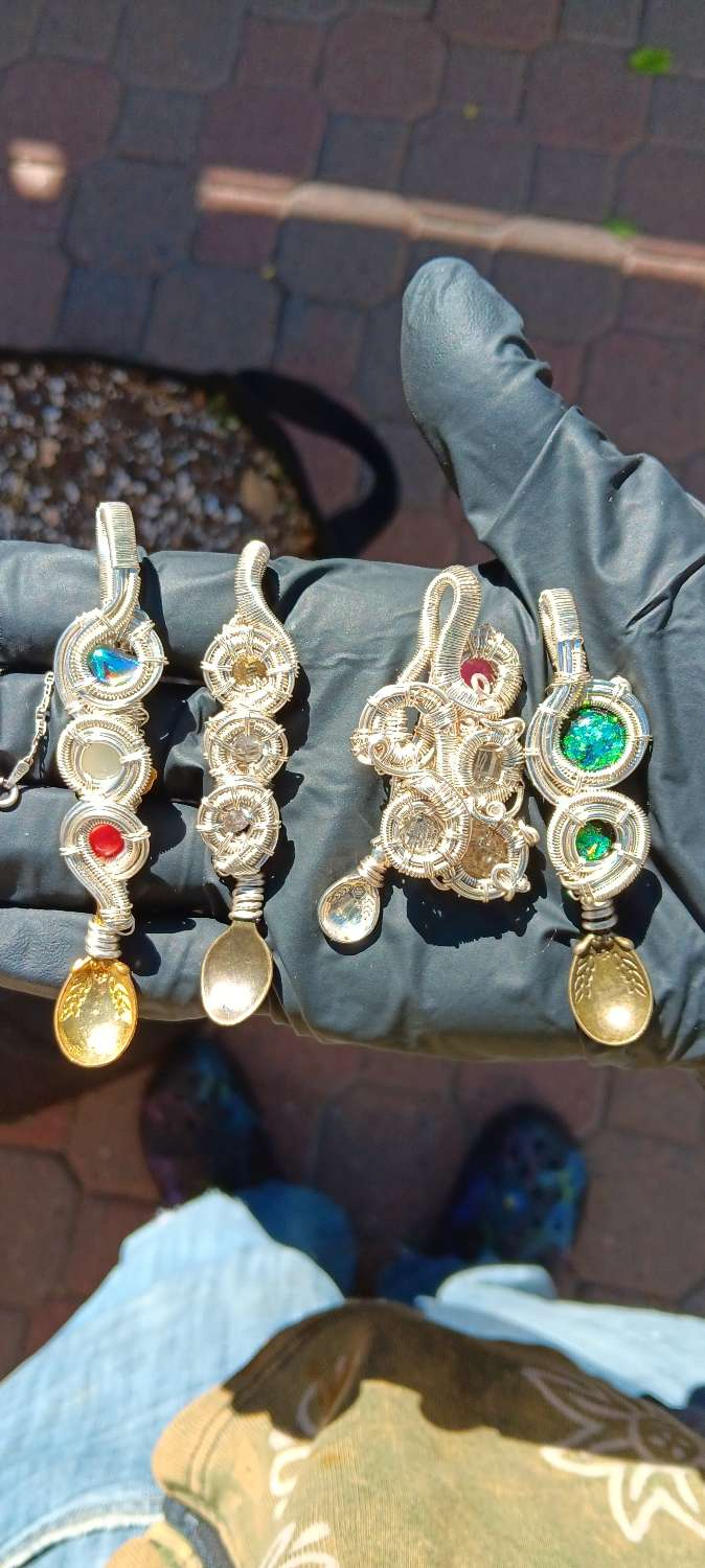 3 inch silver pendy wraps image 0