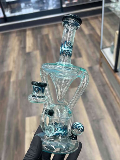 Preview pic of Logi Glass 2×1- Full Color Wig Wag Recycler Zen x Unobtanium
