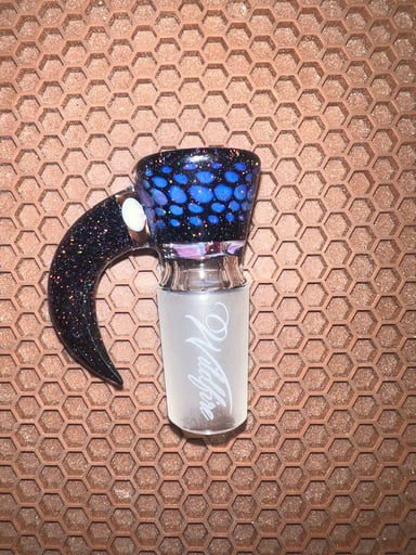Preview pic of Wildfire 18mm 3 hole slide. Purple Rainbow over Crushed Opal