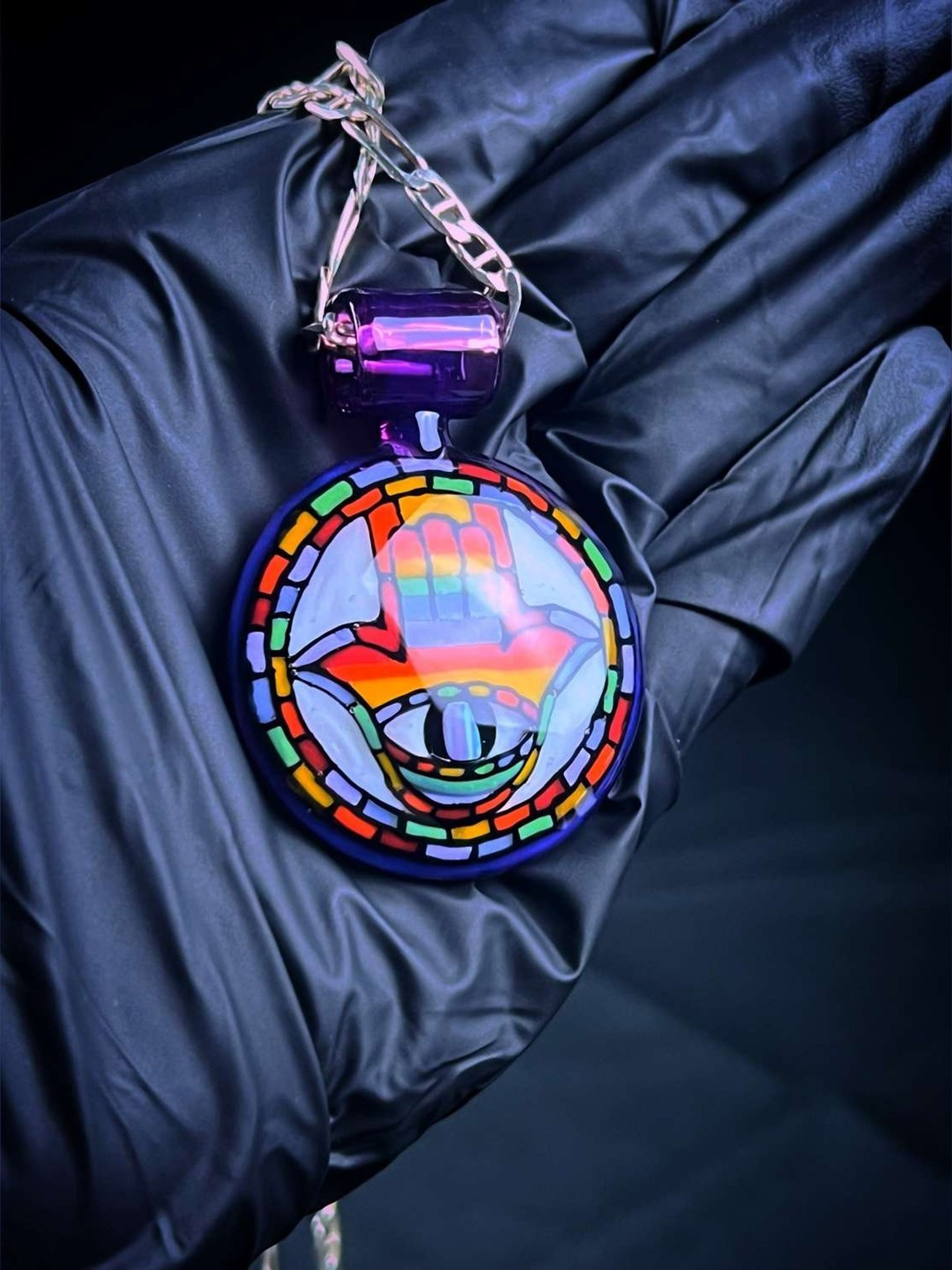 Royal Jelly pendant with opal by Takoda Madrona image 0