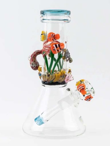 Preview pic of Under the sea mini beaker by empire glass work