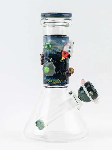 Preview pic of Galactic mini beaker by empire glasswork