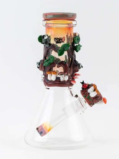 Preview pic of Hootie mini beaker by empire glasswork