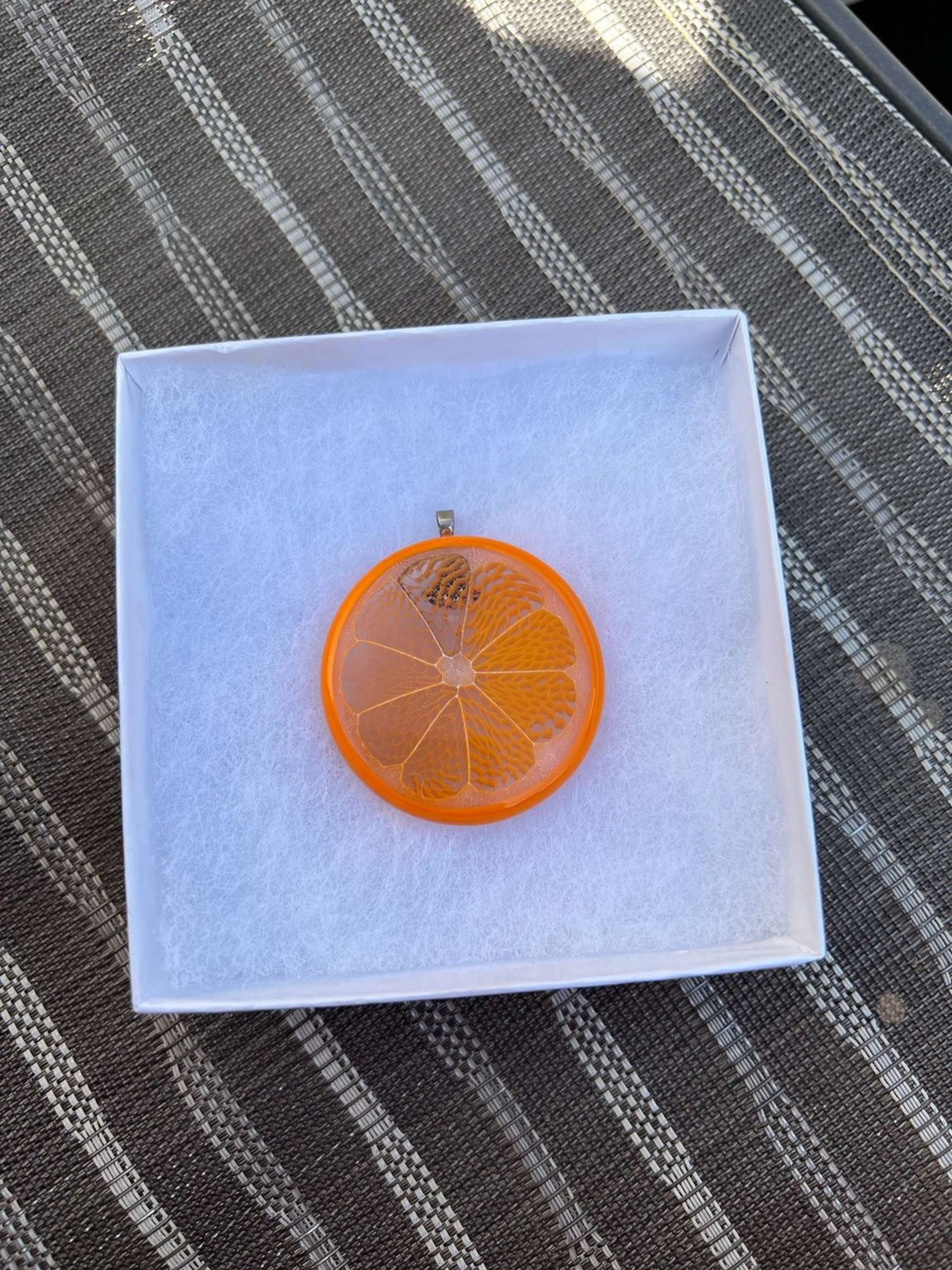 Orange slice pendant image 0