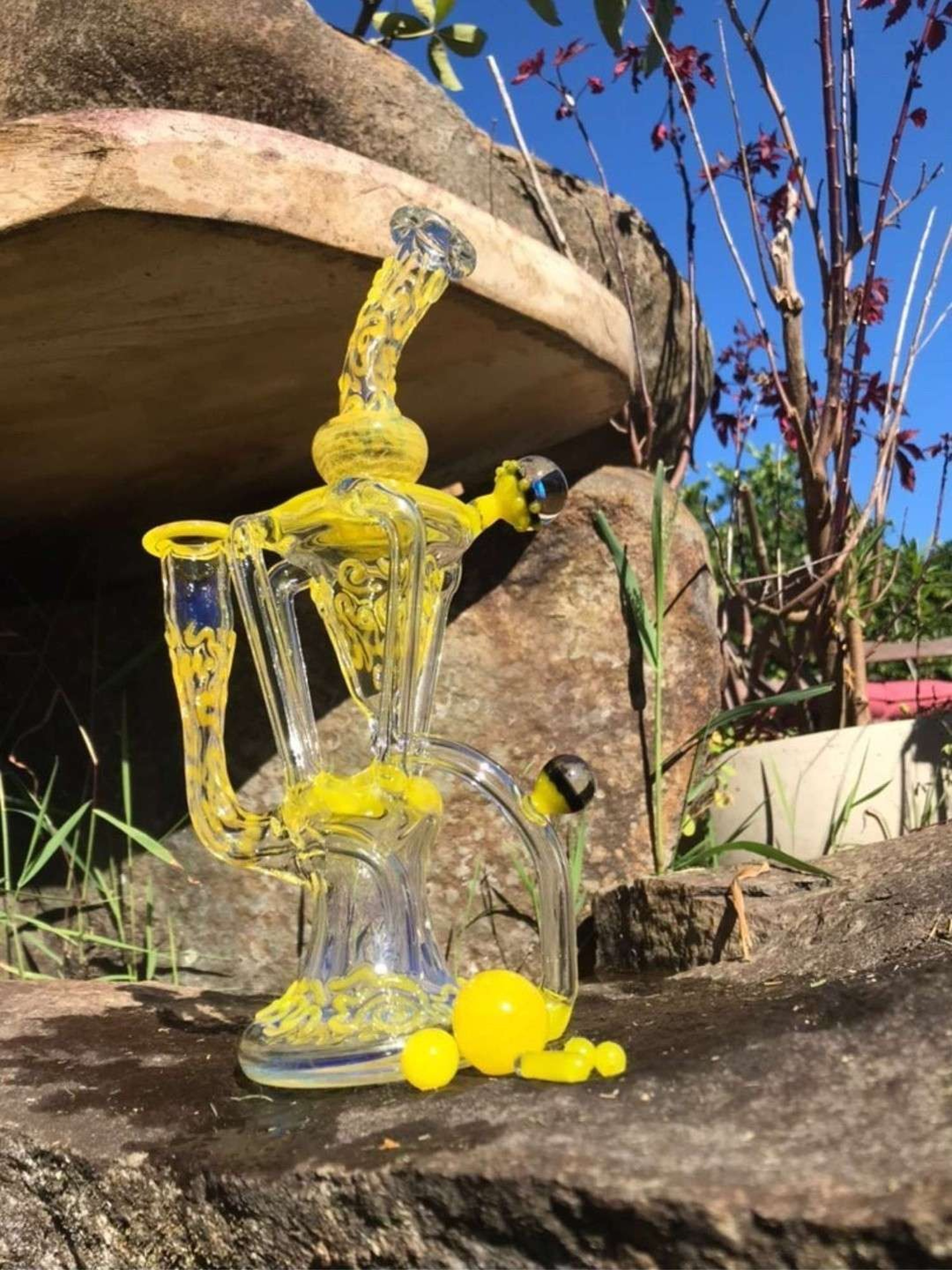 Quadruple Uptake Recycler by Pharrow Glass image 0