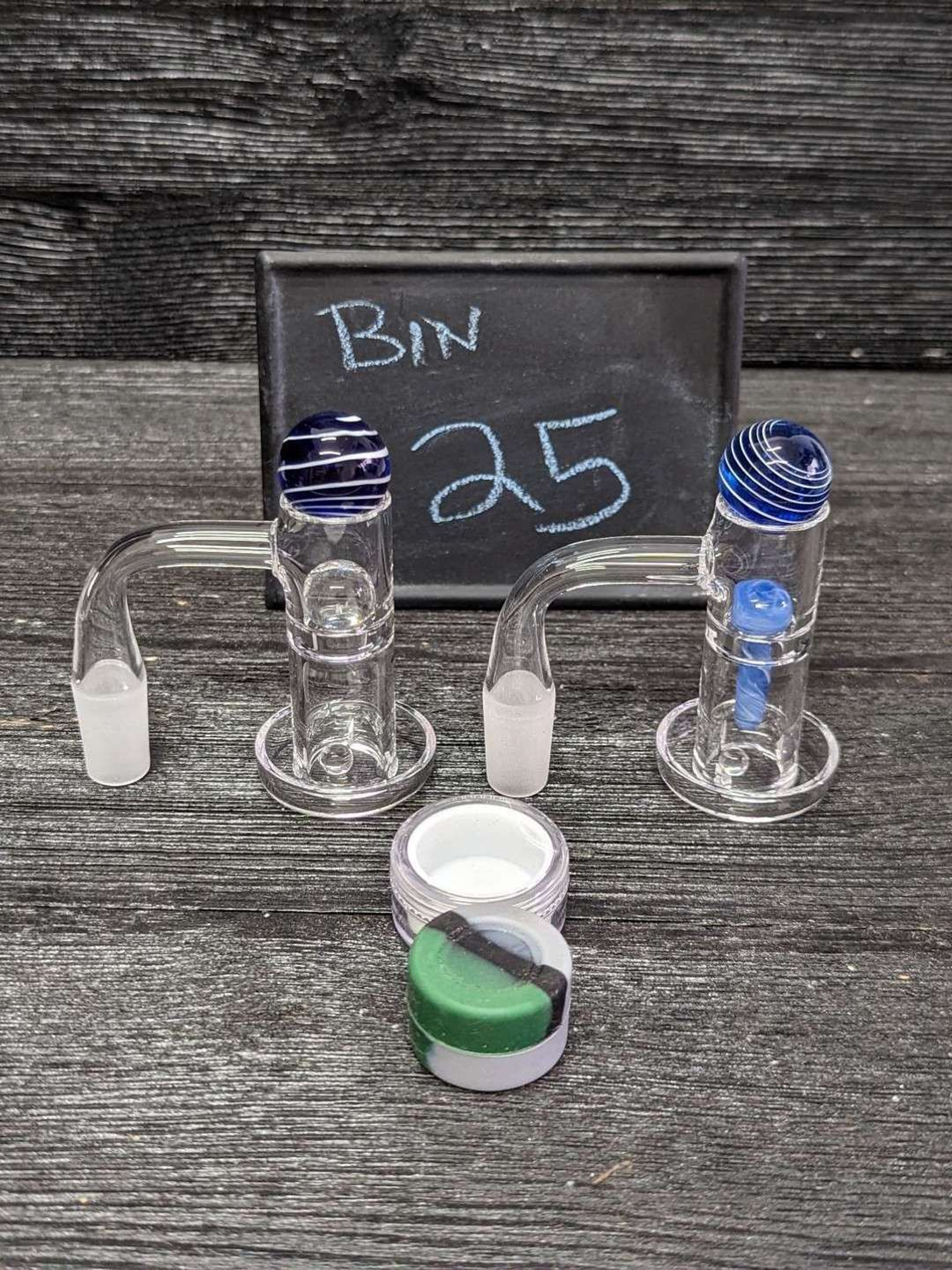 Set of 2 Slurpers w/ Marbles image 0