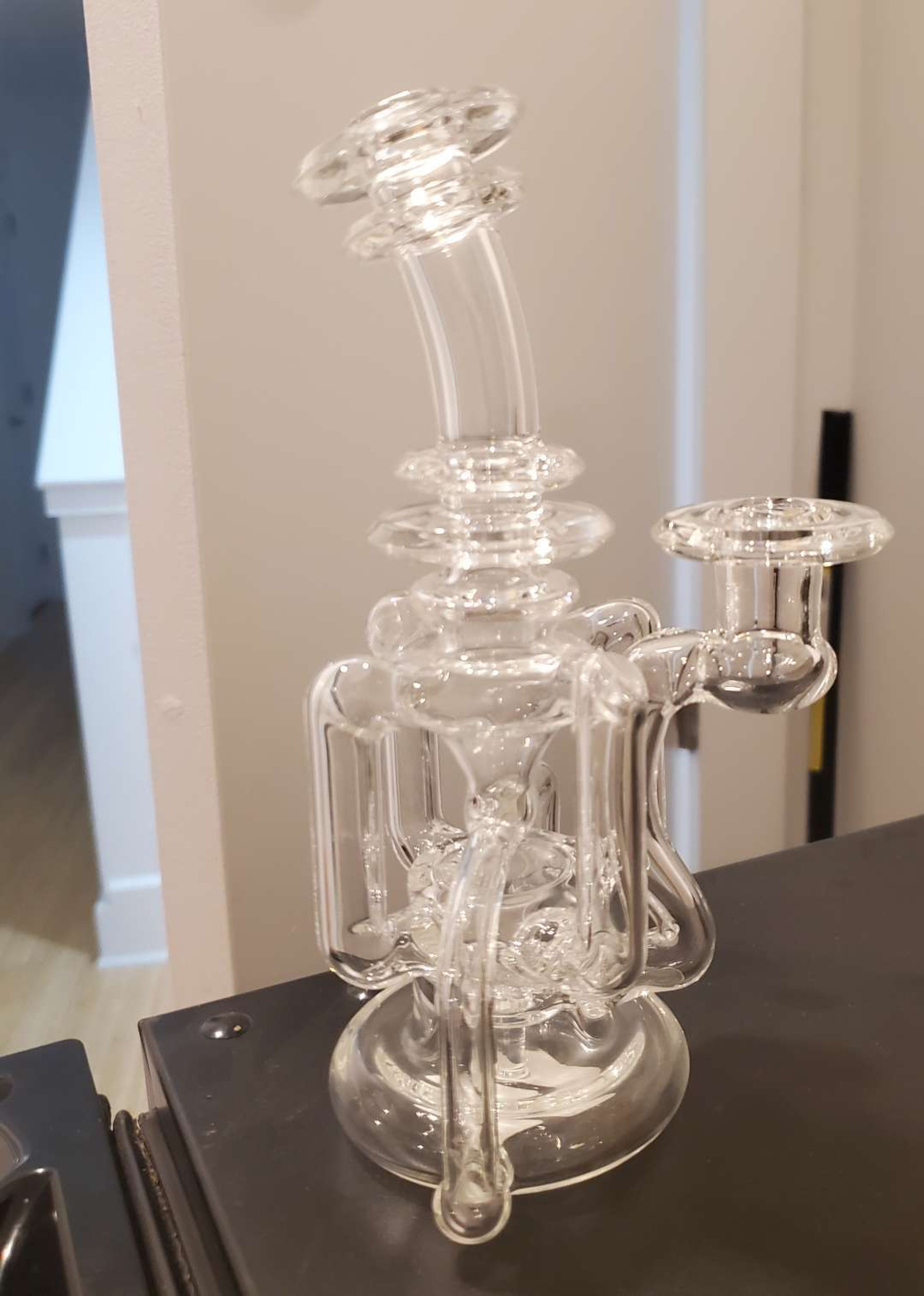 ASIAN KEVIN GLASS: 4:2 QUAD UPTAKE RECYCLER RIG CLEAR image 0