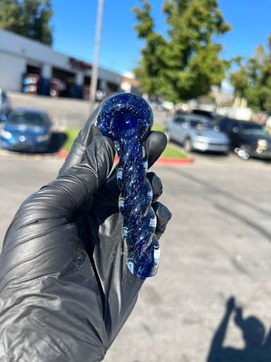 Preview pic of Blue Ink Swirl Humbolt Spoon 
