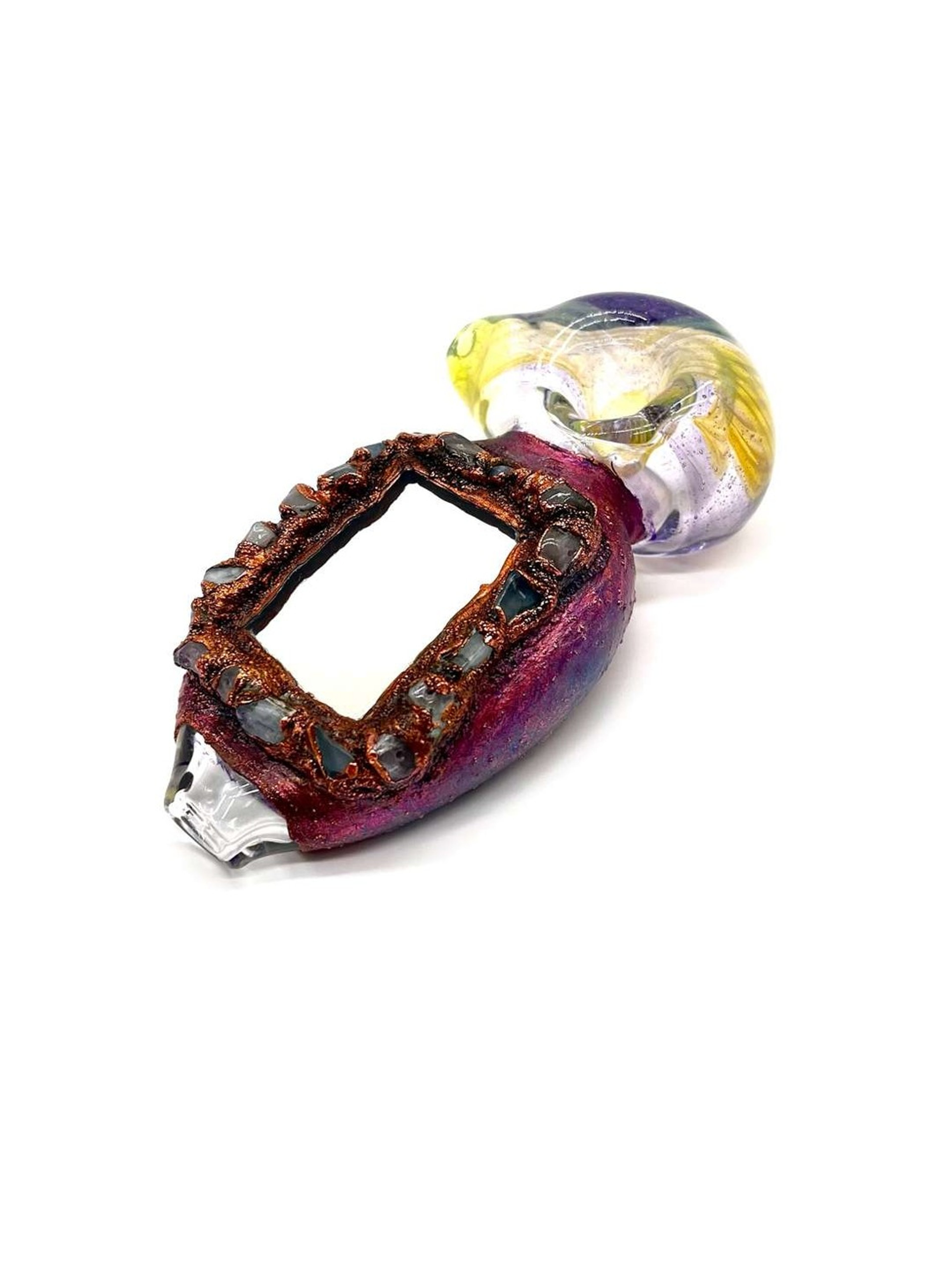 Cherry Glass Mirror Stone Pipe image 0