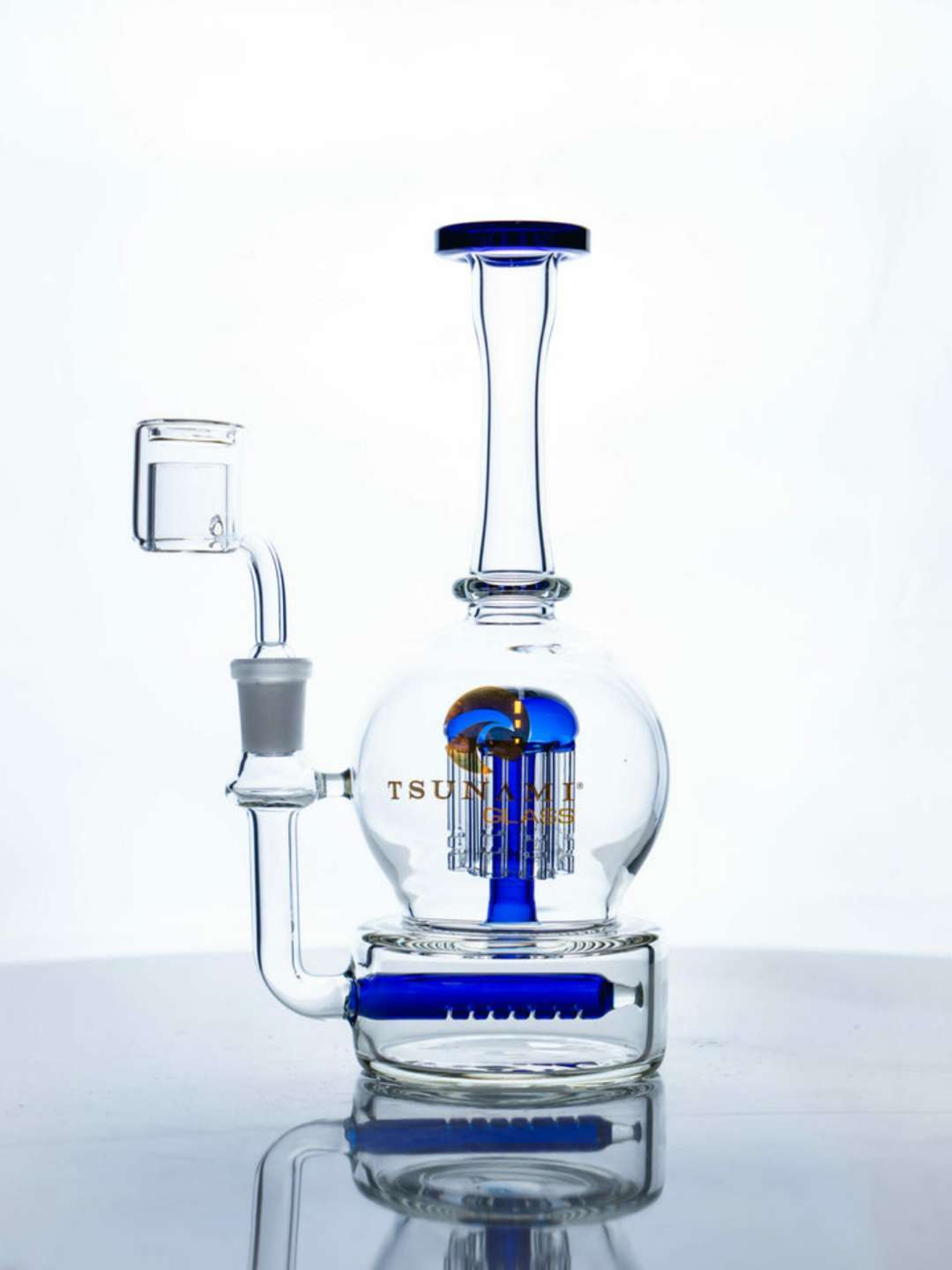 Preview pic of Tsunami Glass Mushroom Perc Glass Rig 