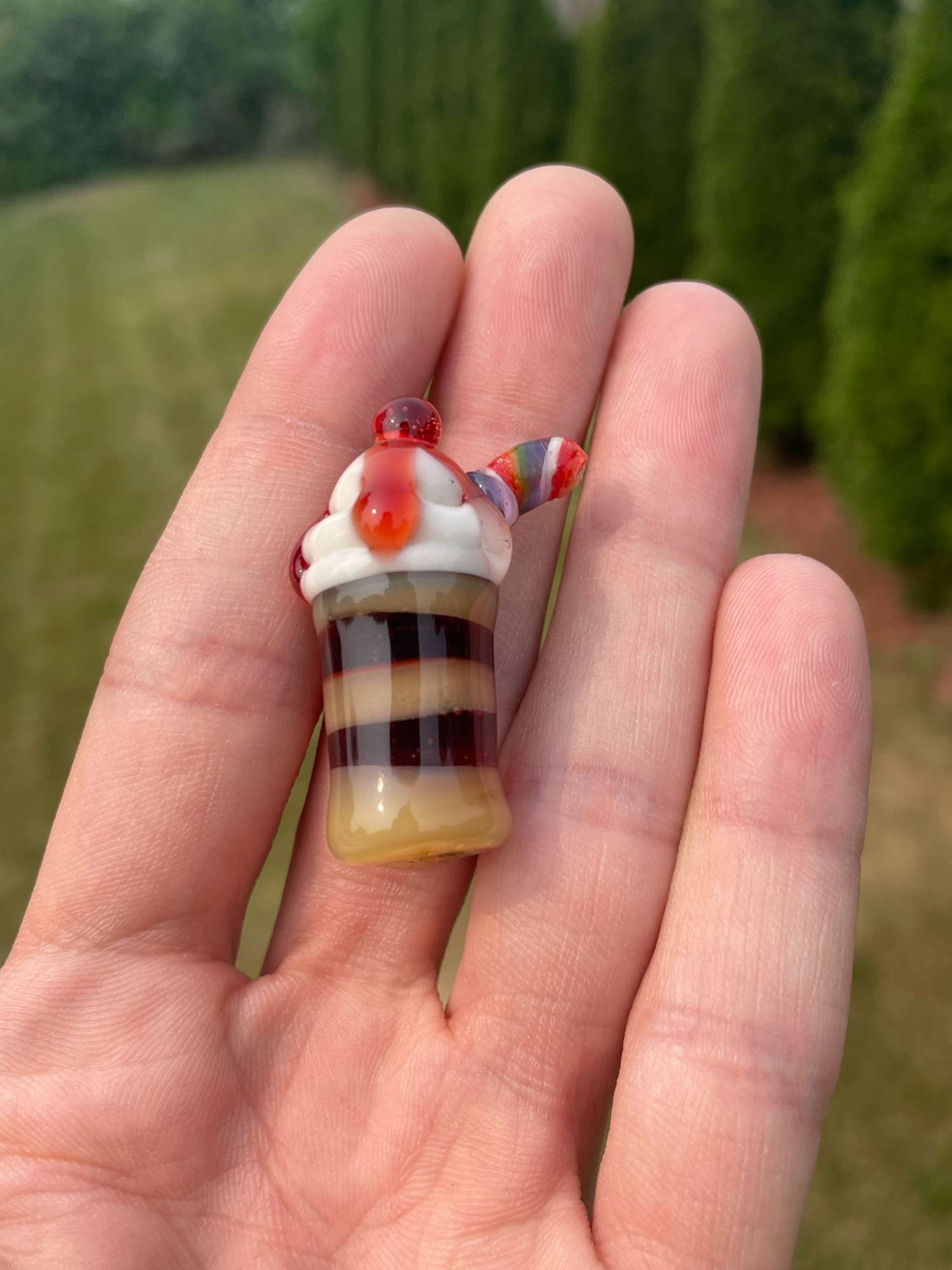 @Dani_boo_glass milkshake pendant! image 0