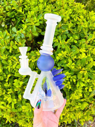 Cheech Blue Crystal Take Over Water Pipe