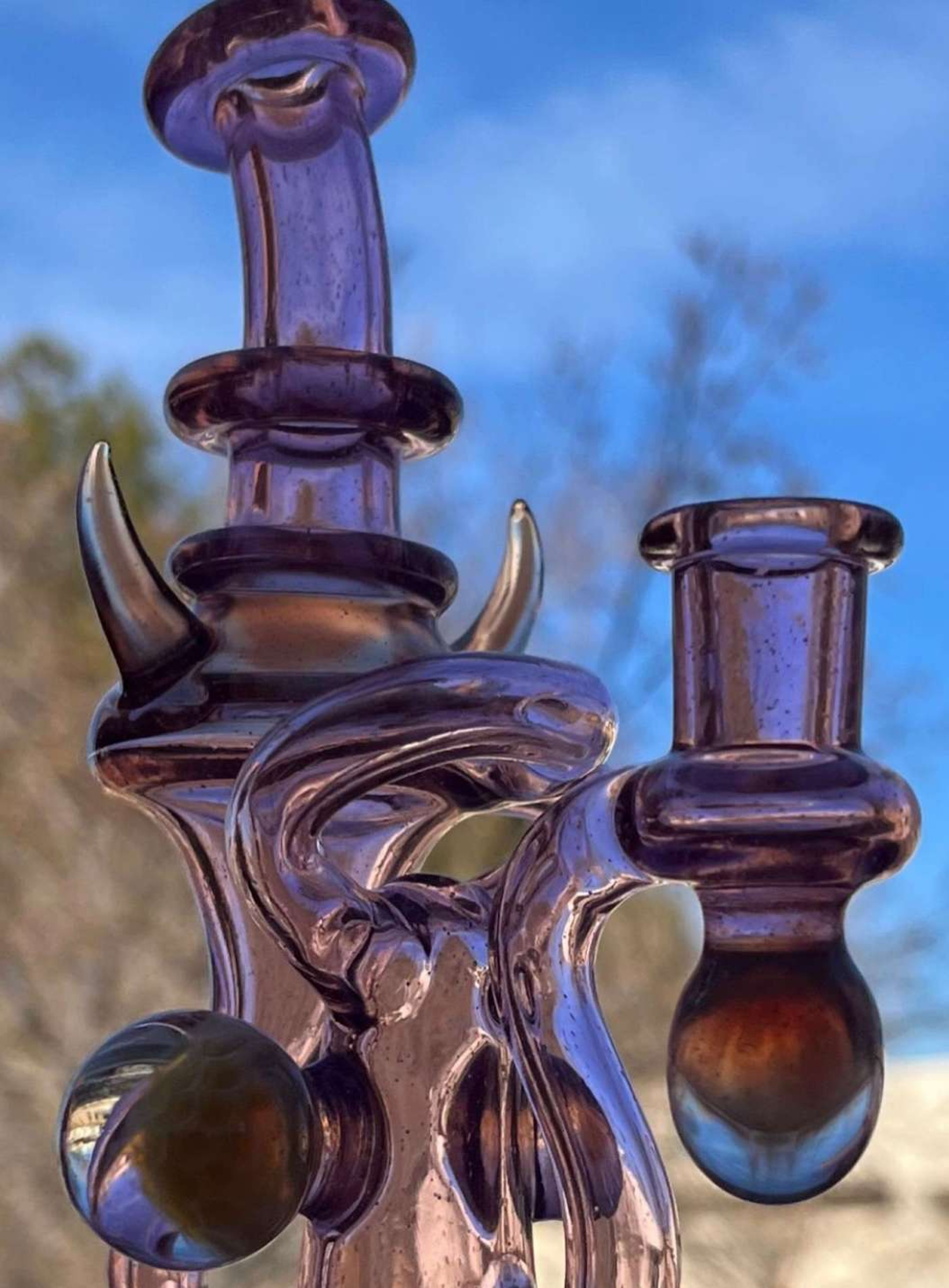 Preview pic of Domepiecer Dual Uptake Recycler Rose Qaurtz 